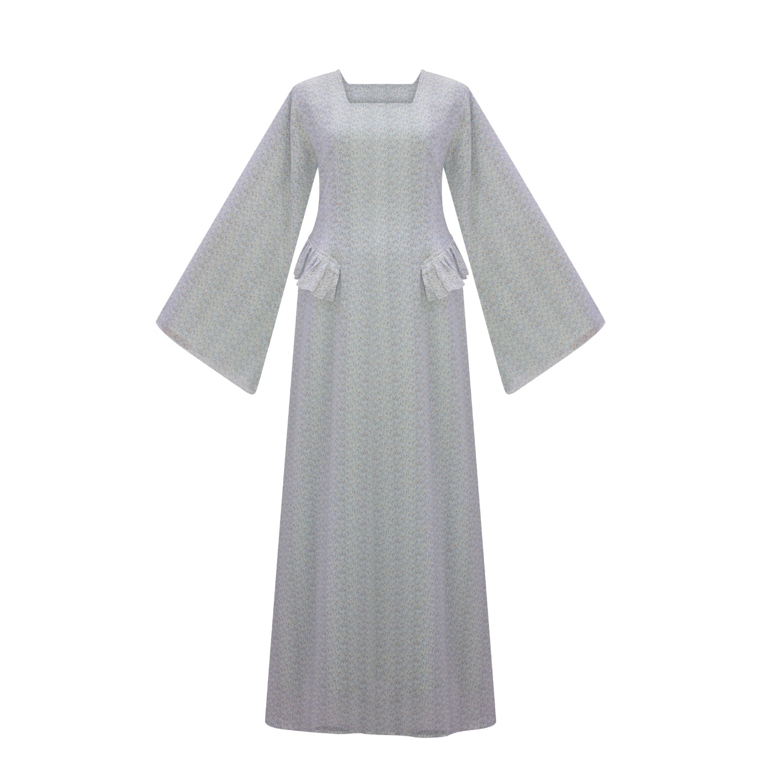 Miss Fm Women's Blue / Neutrals Ellie - Maxi Dress In Blue