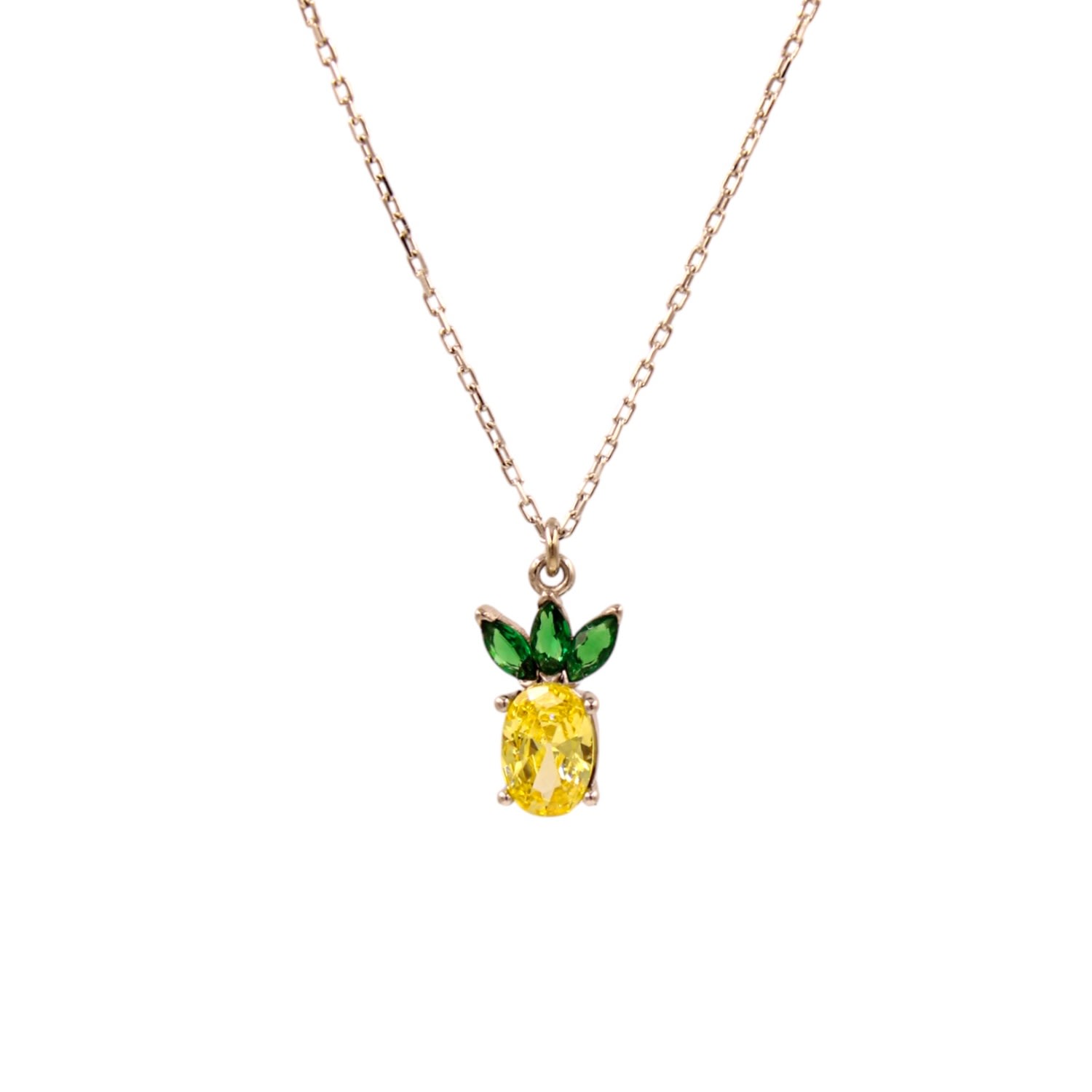 1610istanbul Women's Silver Pineapple Necklace In Silver