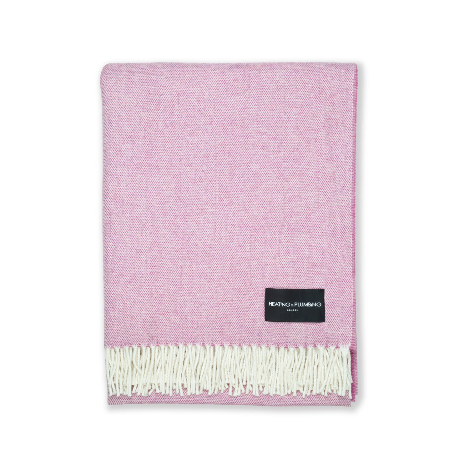 Heating & Plumbing London Daydreams - Merino Lambswool Throw - Soft Pink In Pink