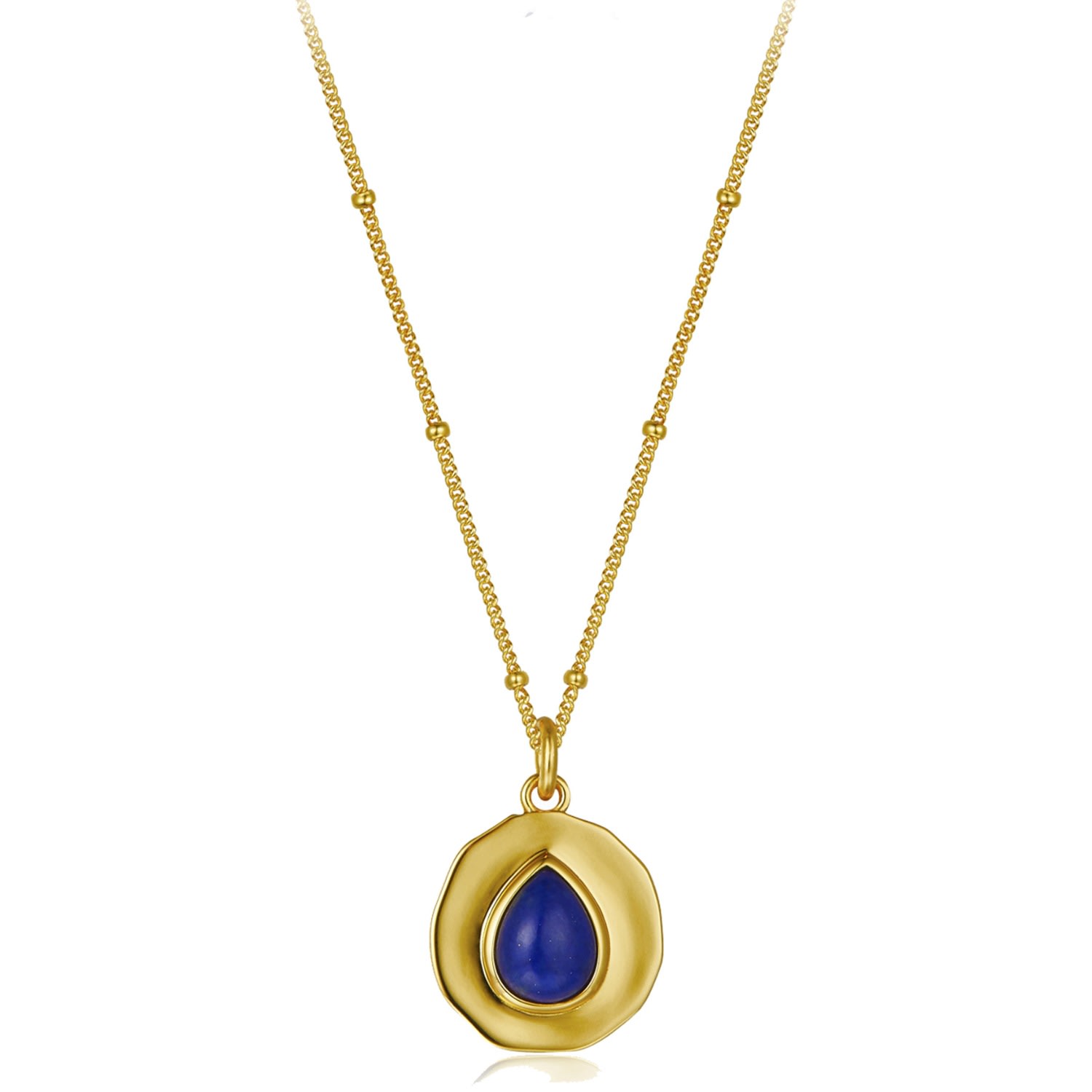Janus Edinburgh Women's Usekh Gold Vermeil Lapis Lazuli Necklace In Gold