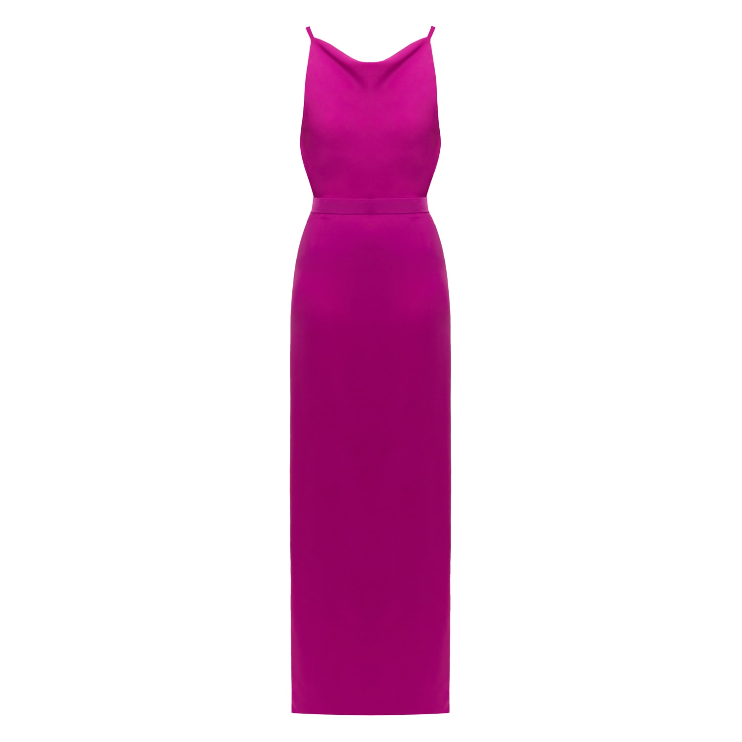 Undress Women's Pink / Purple Manoa Magenta Pink Evening Dress With Cowl Back