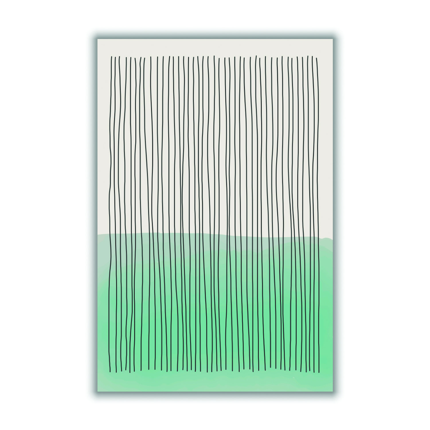 Green Minimalism #3 A1 594 X 841Mm Stanley Print House