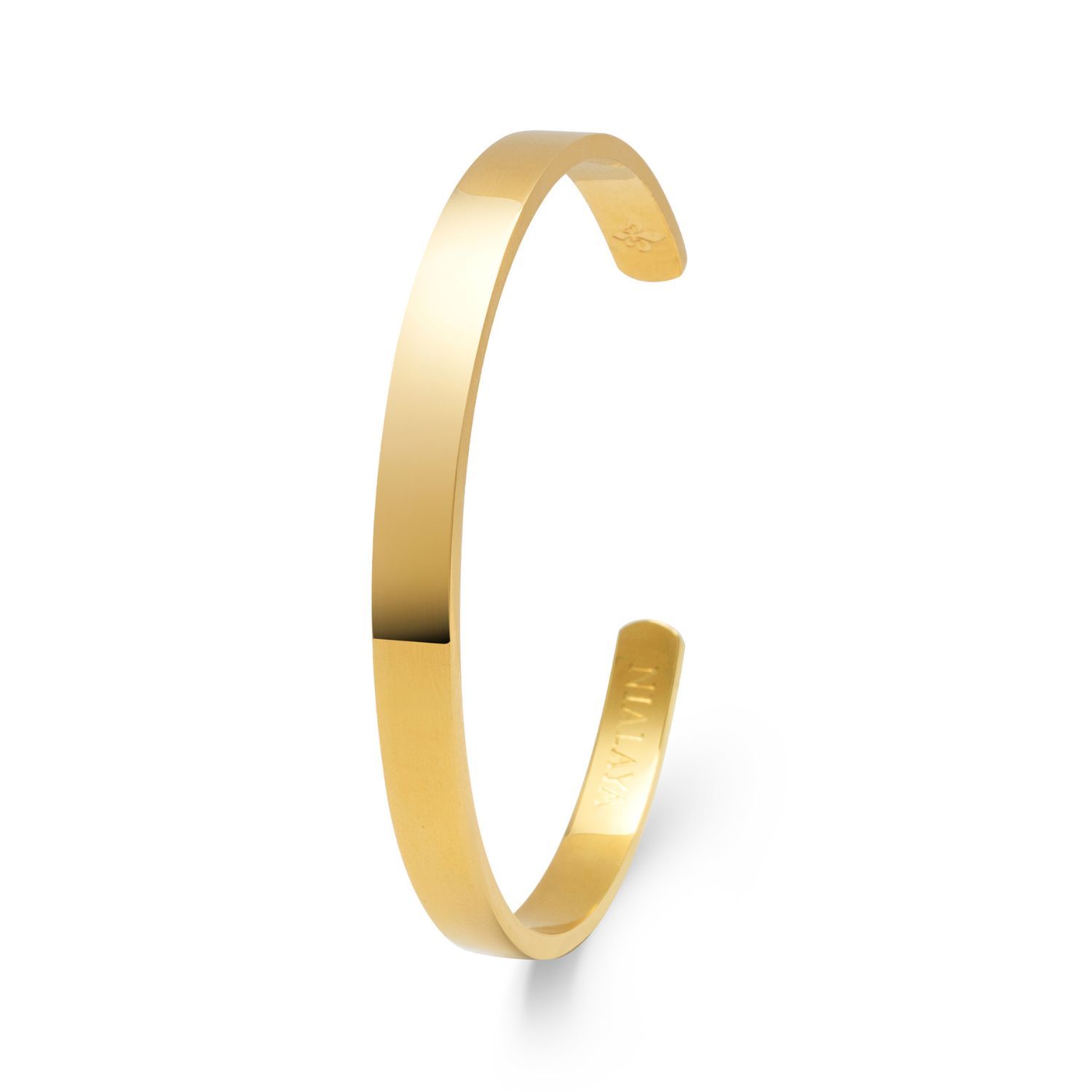 Nialaya Men's Gold Open Cuff Bangle