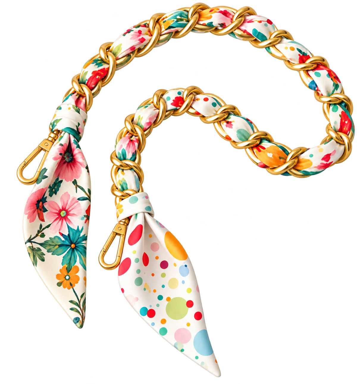 Women's Yellow Fairground Fiona Scarf Metal Strap | Lilly Loves