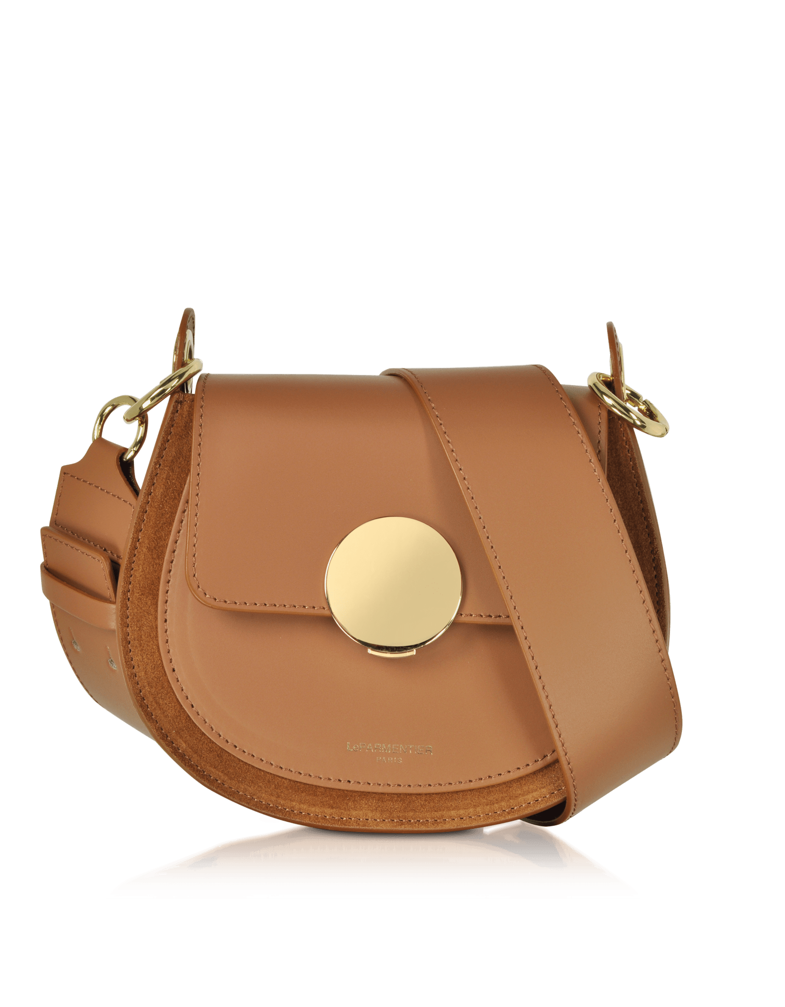 Le Parmentier Women's Yucca Suede & Leather Shoulder Bag - Cognac Brown In Brown