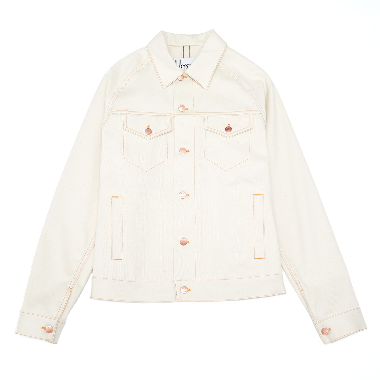 White Women’s Unisex Denim Jacket In Ecru Medium Hegarty