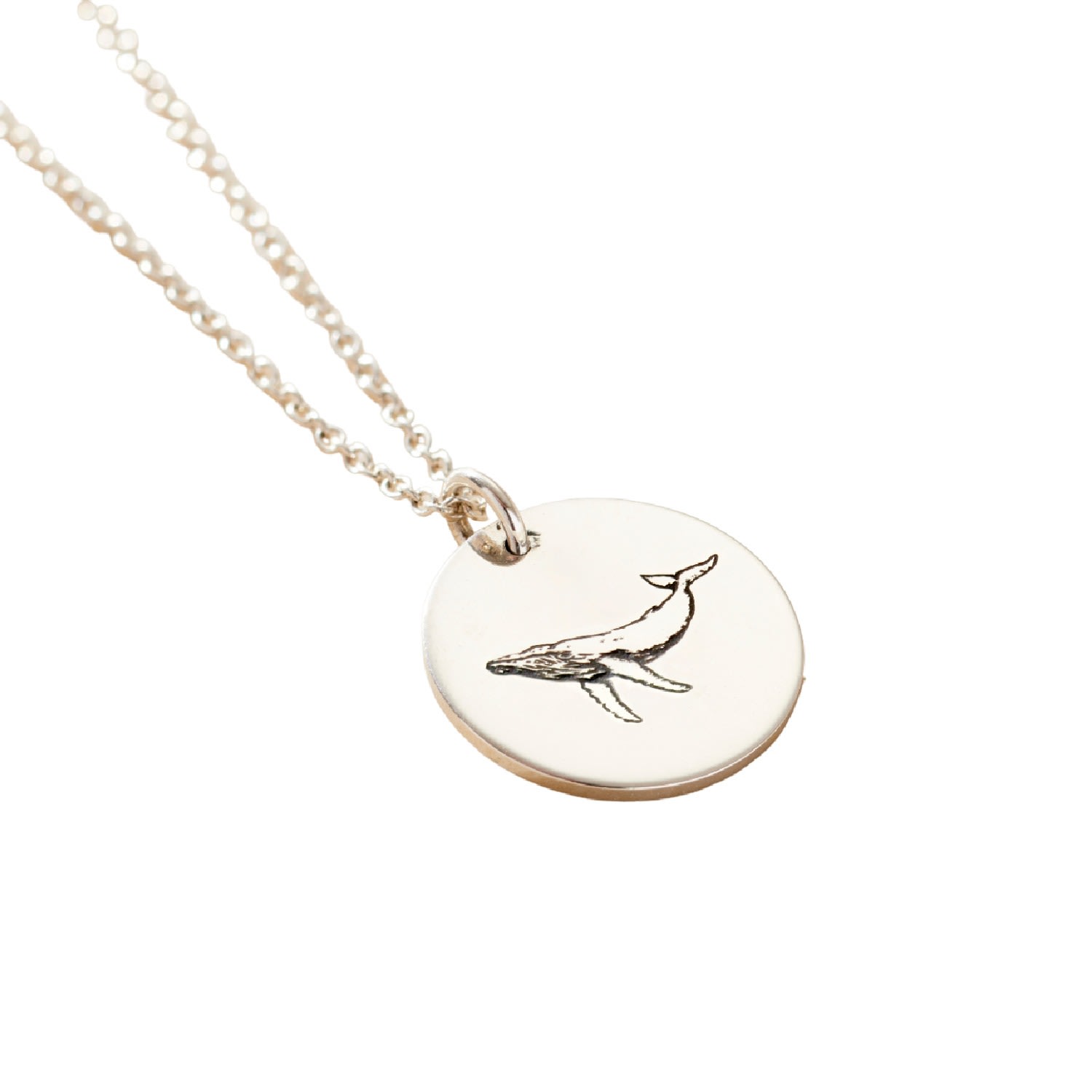 Women’s Sterling Silver Whale Spirit Animal Necklace Posh Totty Designs