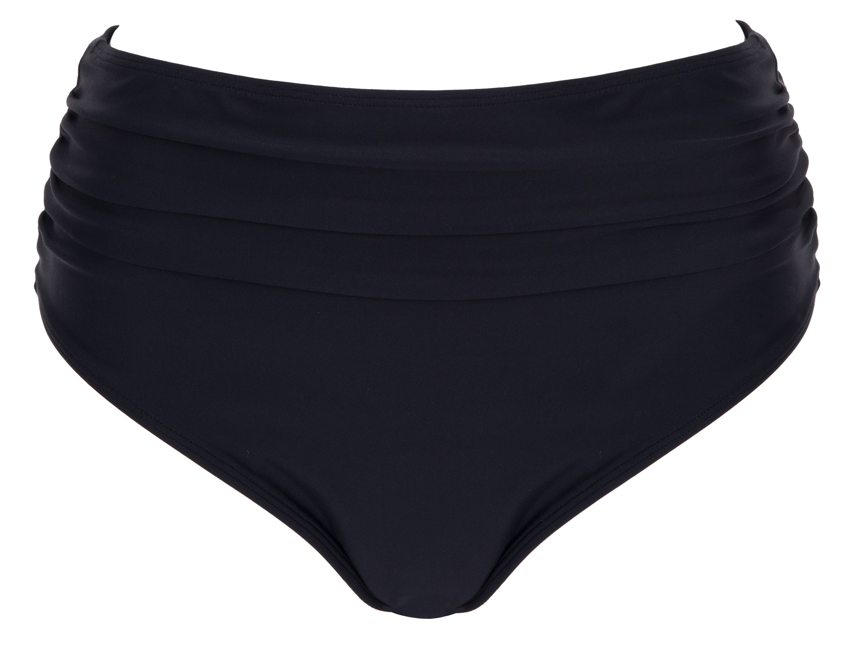 Women's High Waisted Bikini Bottoms Classic Black | XXL | Core Swim