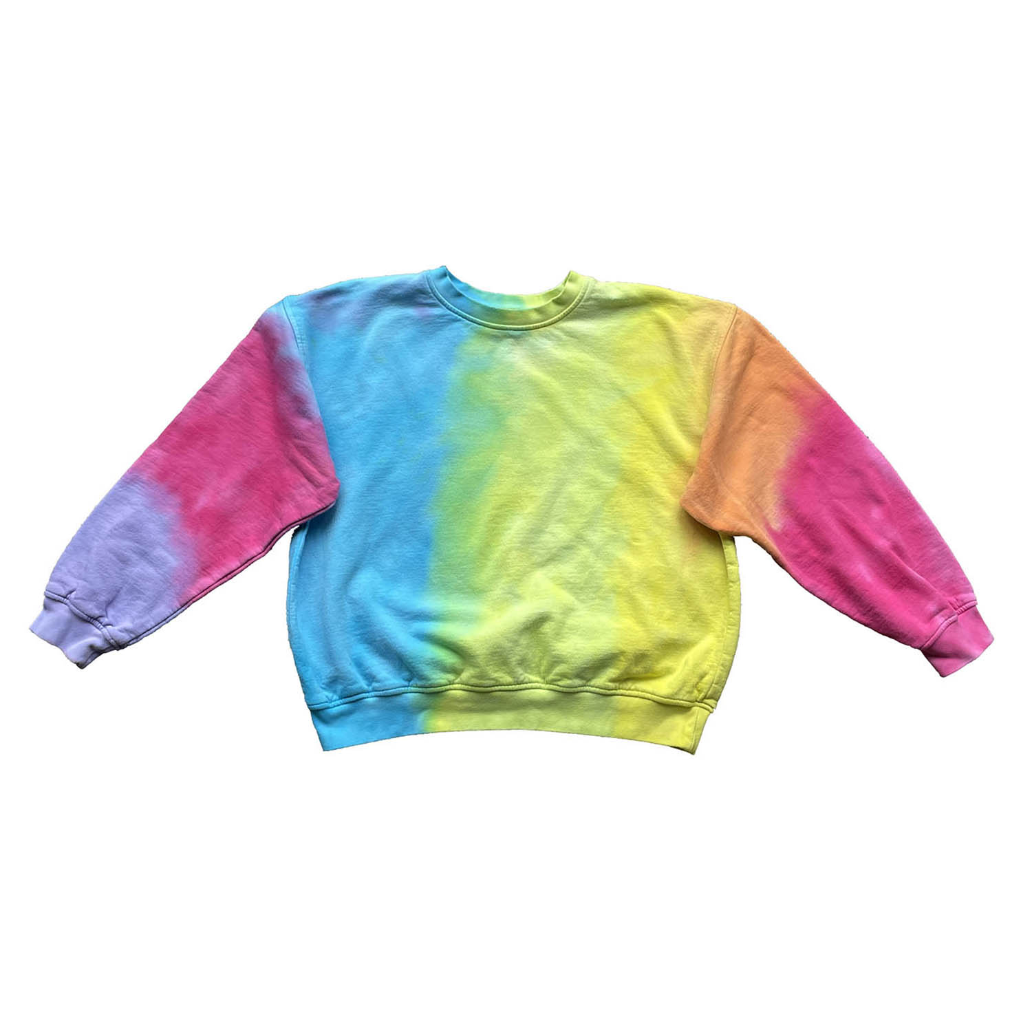 Roy G. Women's Pastel Watercolor Dye Sweatshirt In Multi