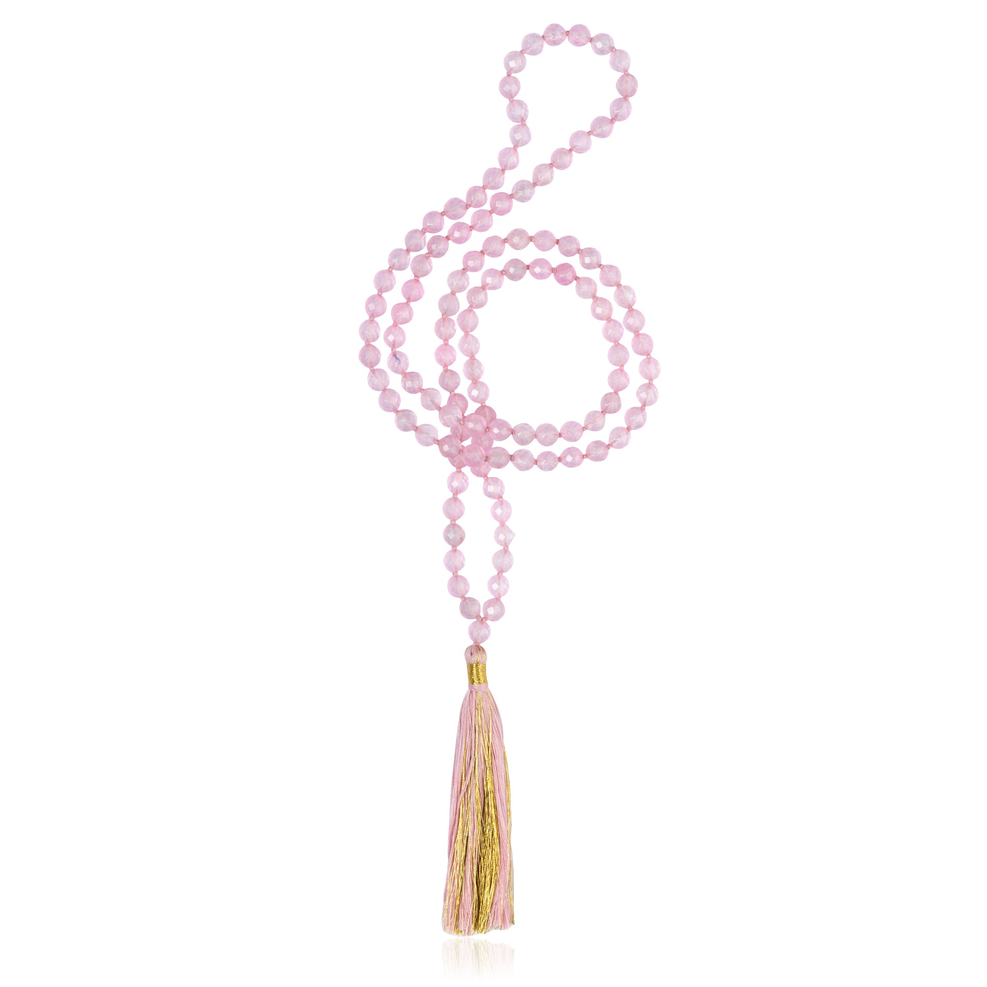 Sohavi Women's Pink / Purple  Love Mala Necklace