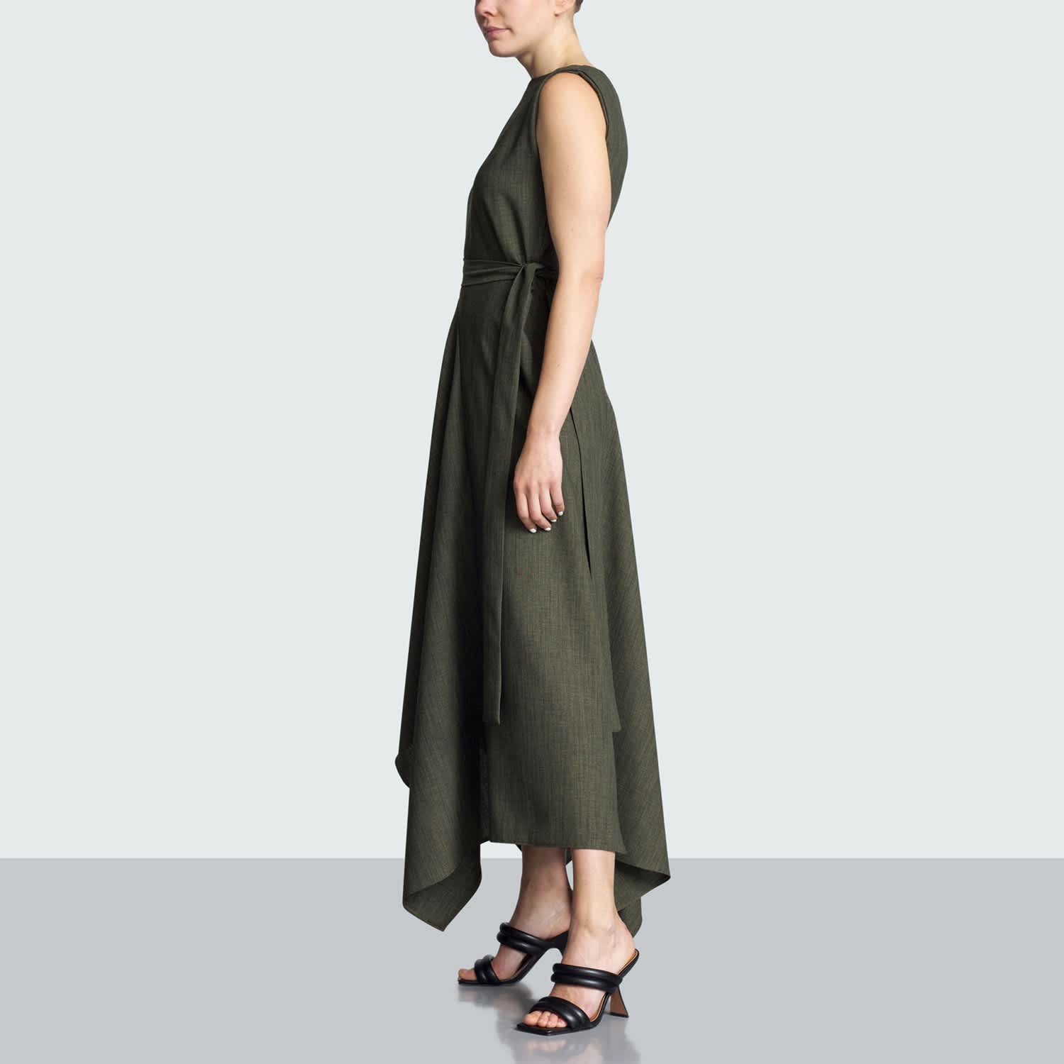 Tolson Black Asymmetric Dress