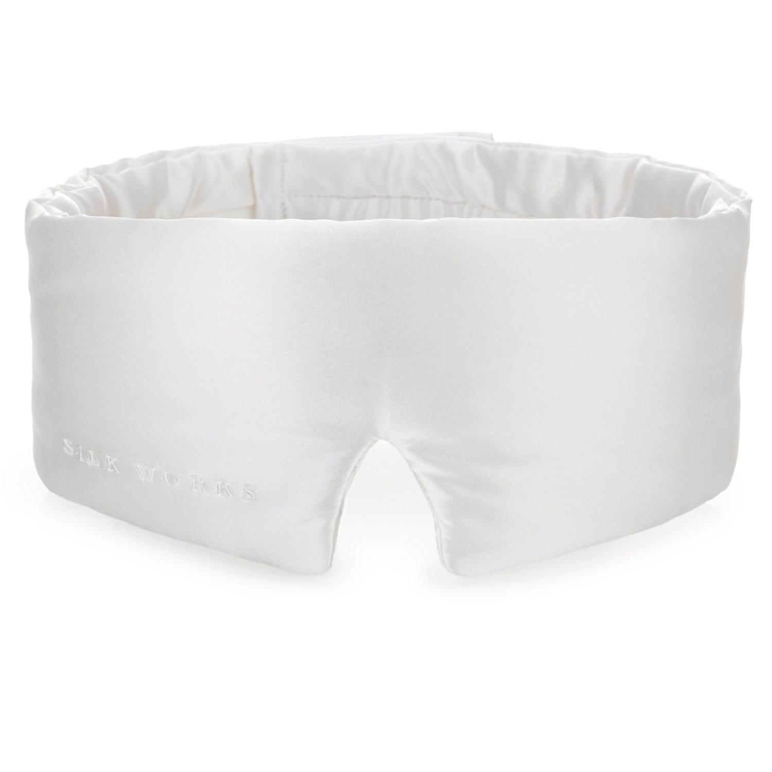 Silk Works White Ivory Eye Contouring Silk Sleep Mask