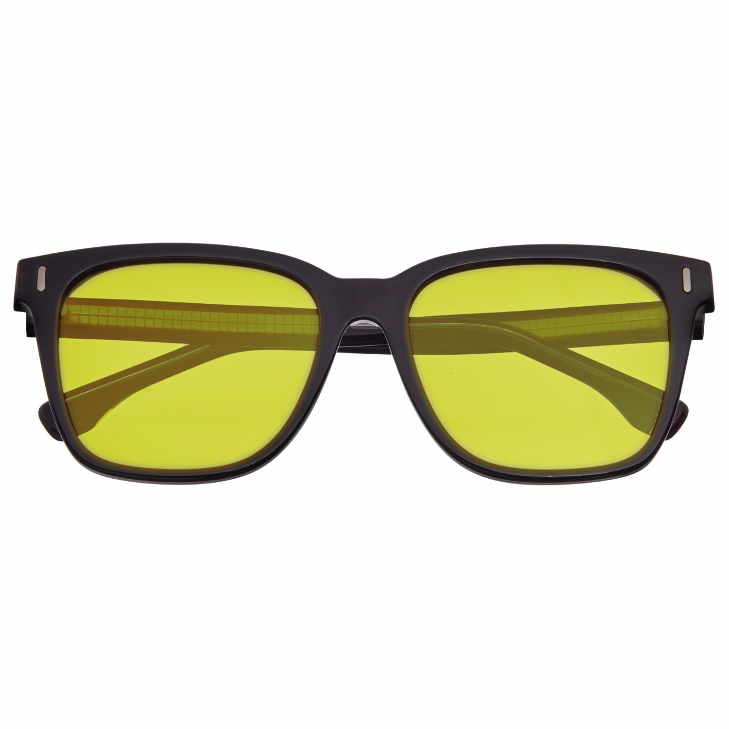 Breed Men's Black Square Sunglasses Bsg066c8 In Yellow