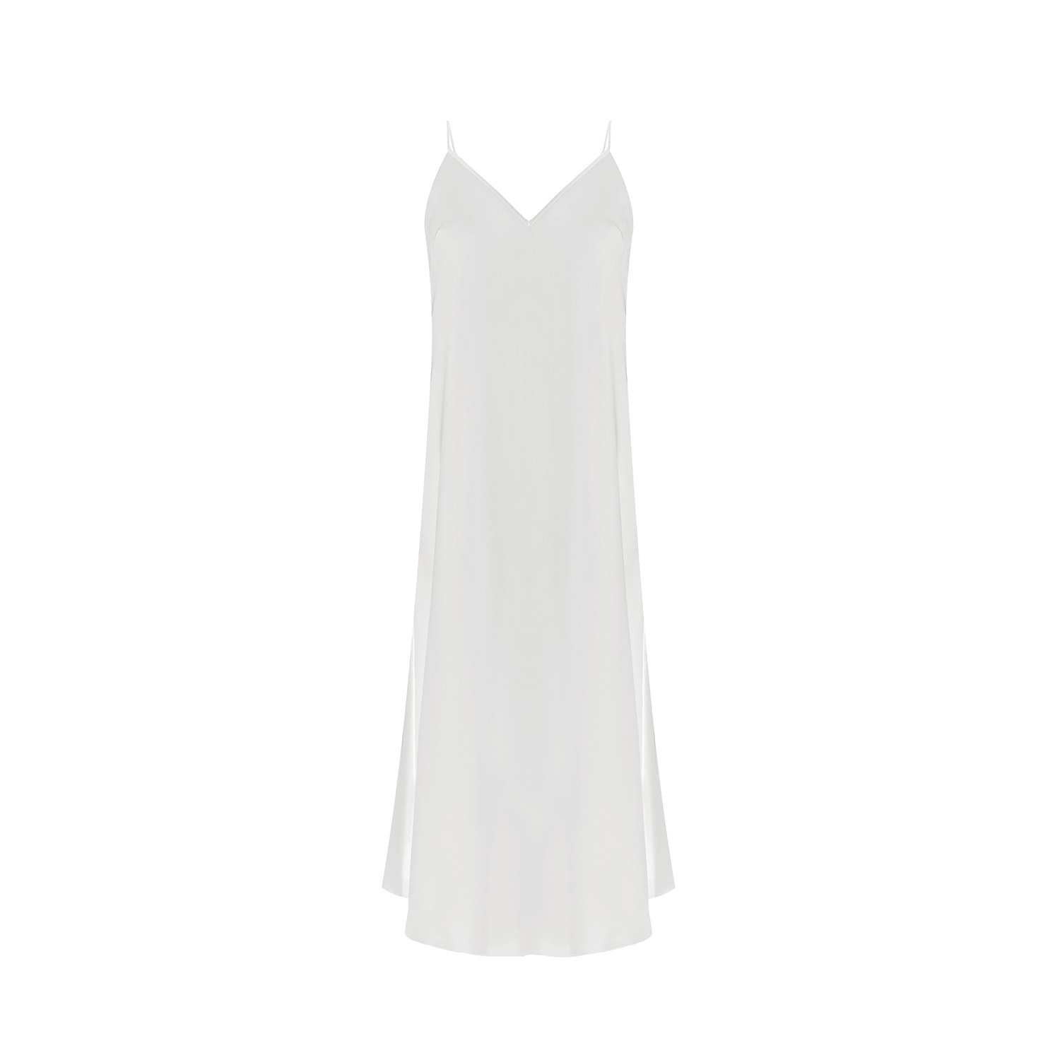 Avenue 8 Women's White Lace Detailed Midi Dress In White