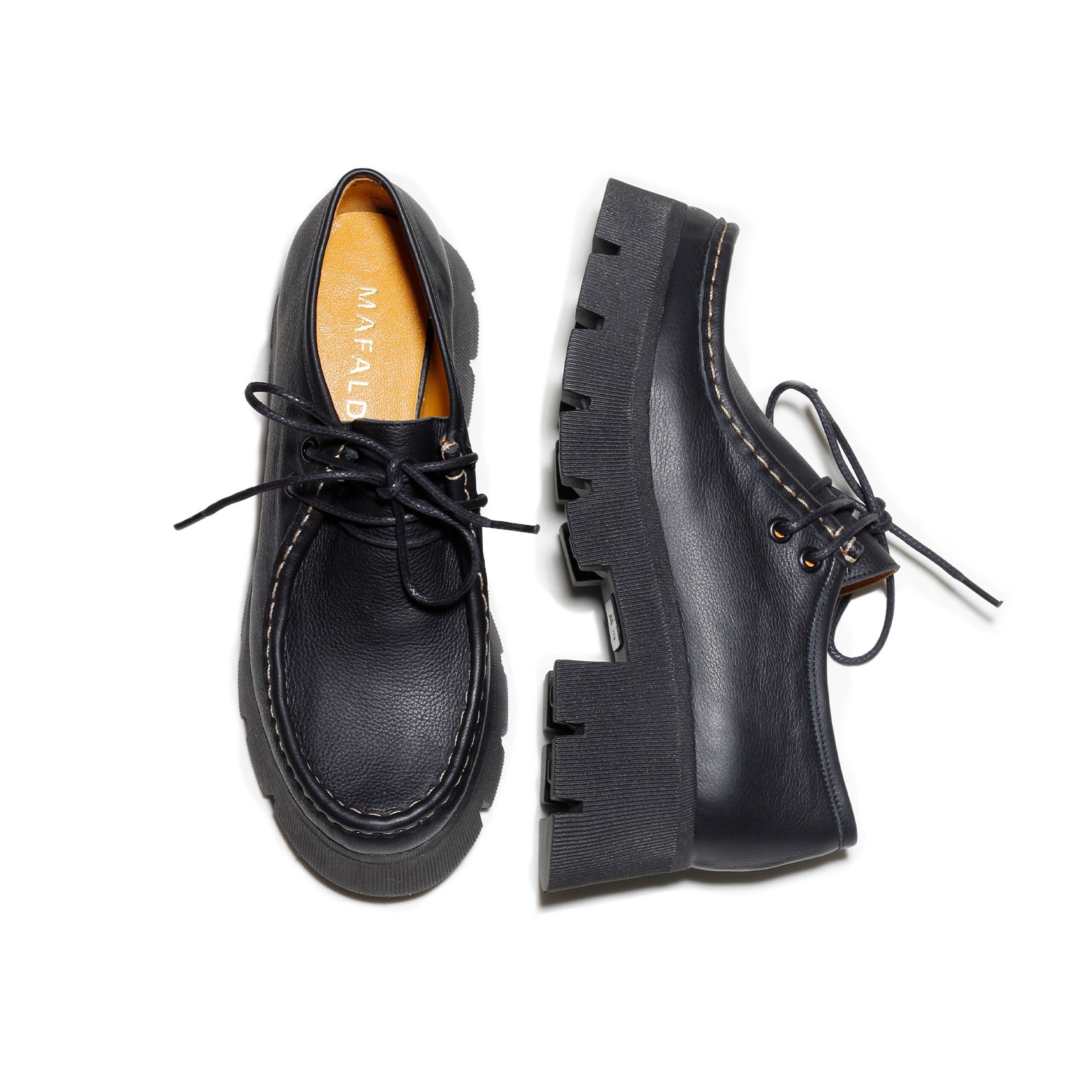 Mafalda Women's Naomi Black Chunky Loafer