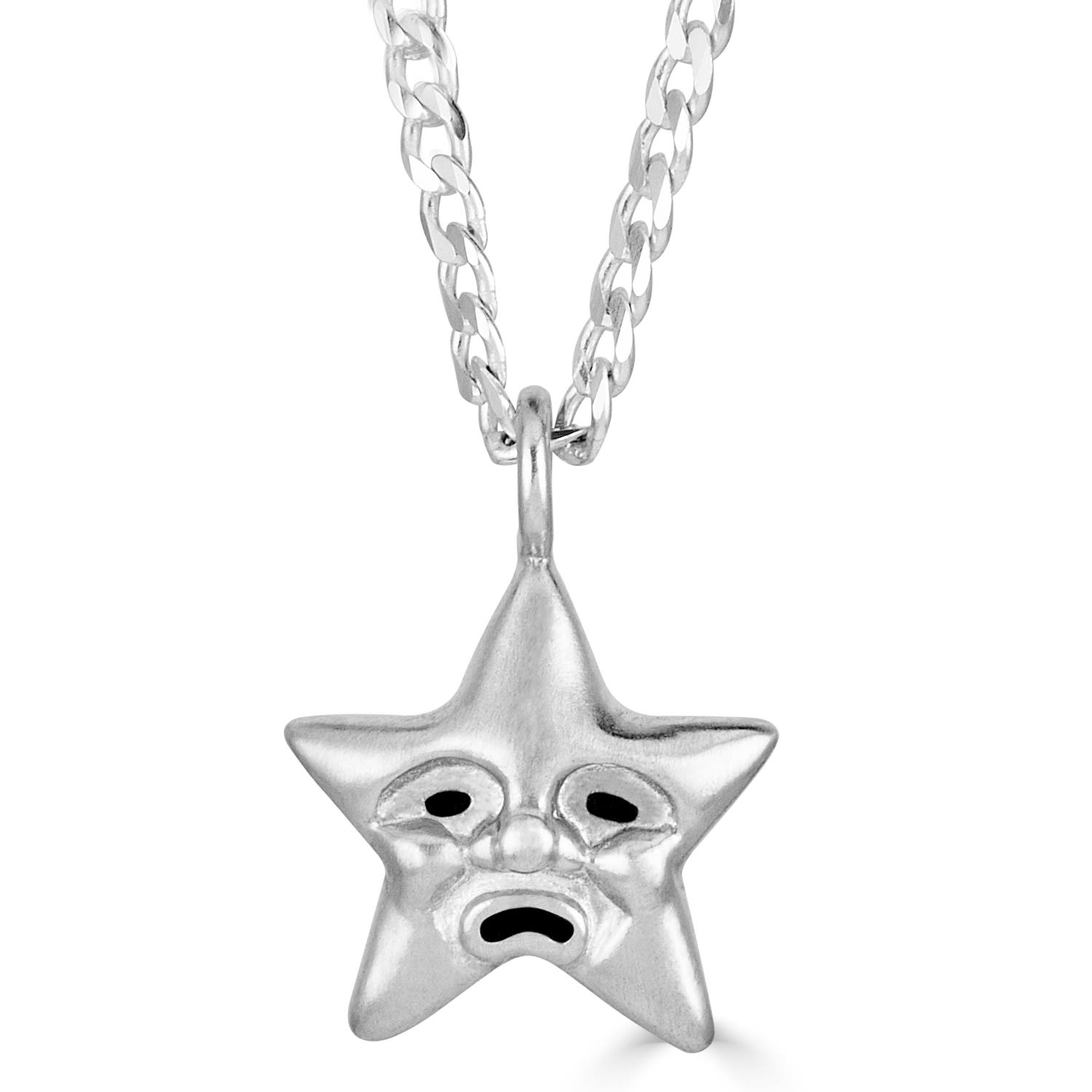 Women’s Silver Starface Necklace Puckr