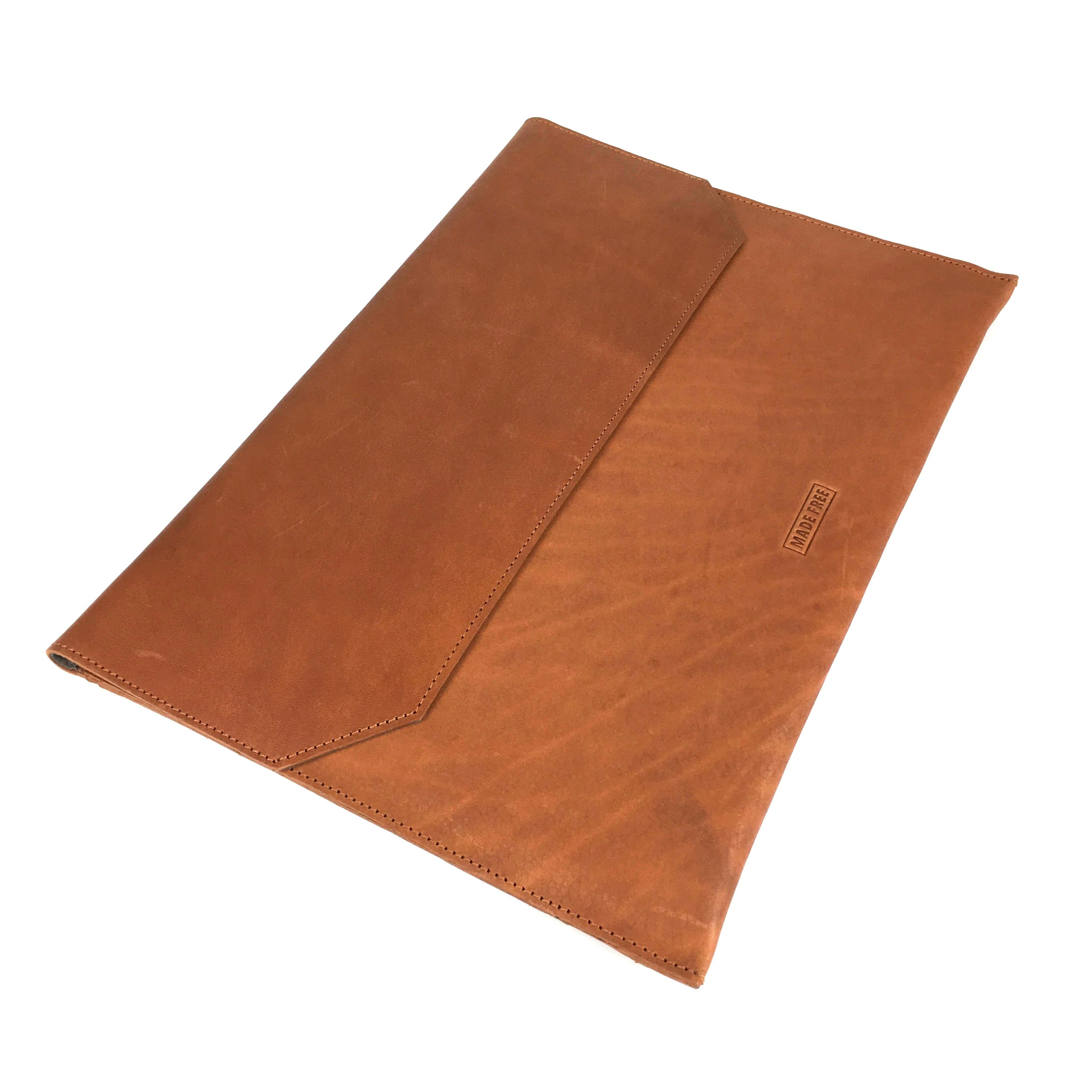 Made Free Neutrals / Brown Laptop Case Leather Camel In Brown