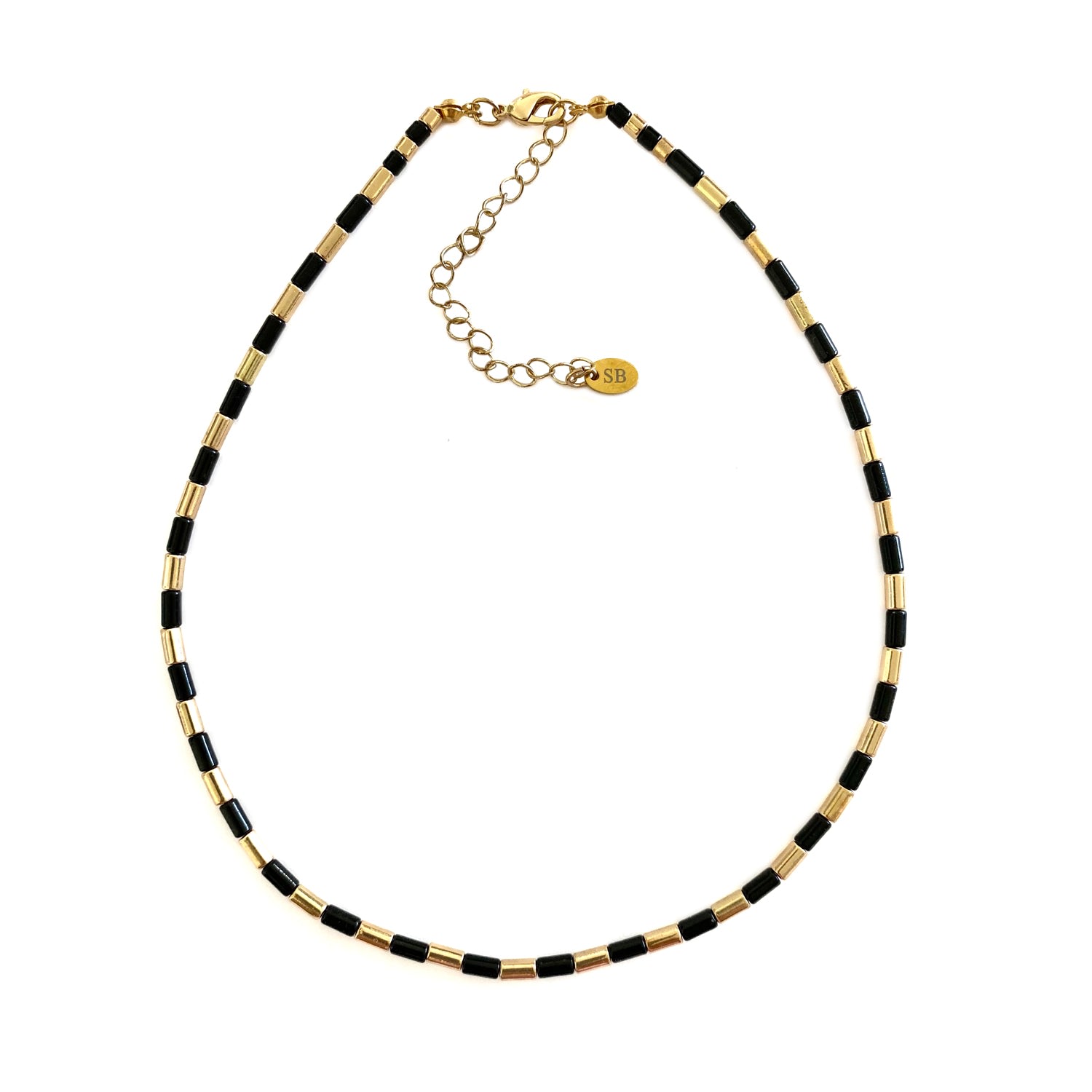 Women’s Gold / Black Aquata Necklace Black Serabondy