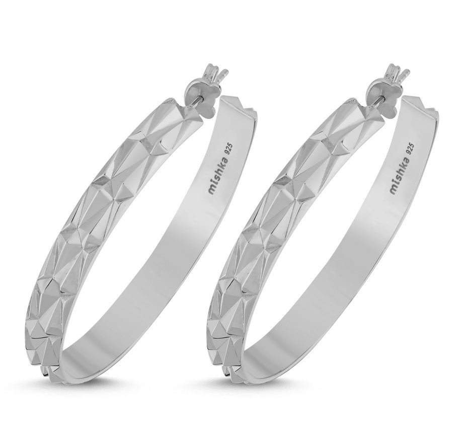 Mishka Women's Allure Silver Hoop In Silver