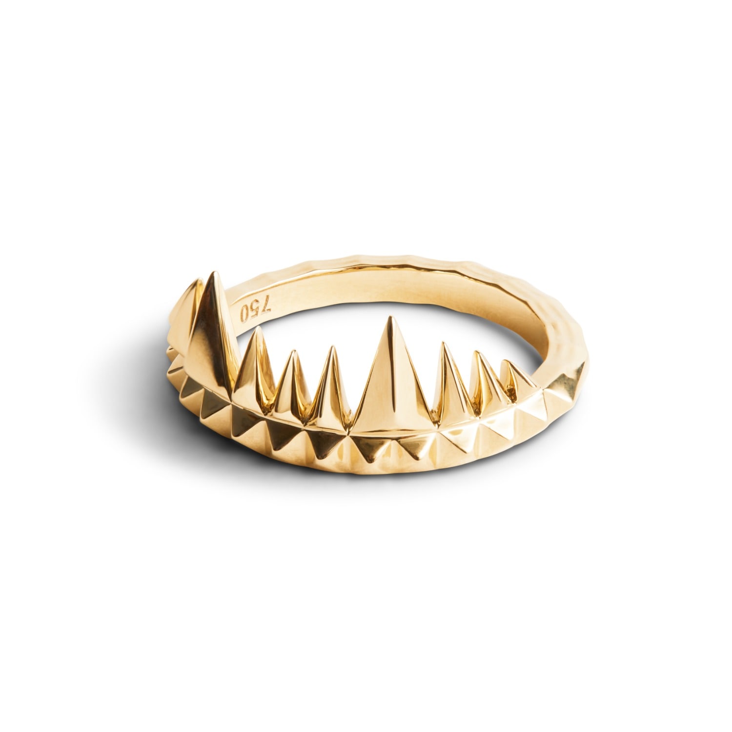 Women's Gold Crocodile Bite Ring | Kasun