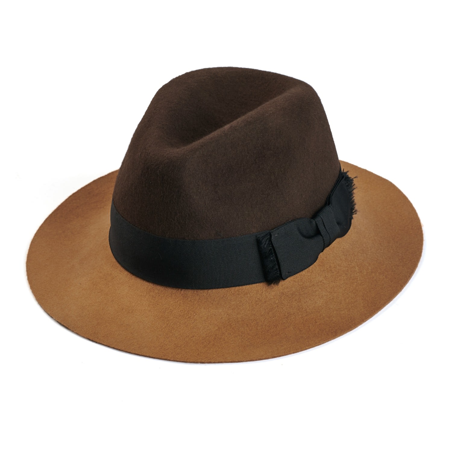 Justine Hats Women's Brown Fashionable Felt Fedora Hat In Two Colours