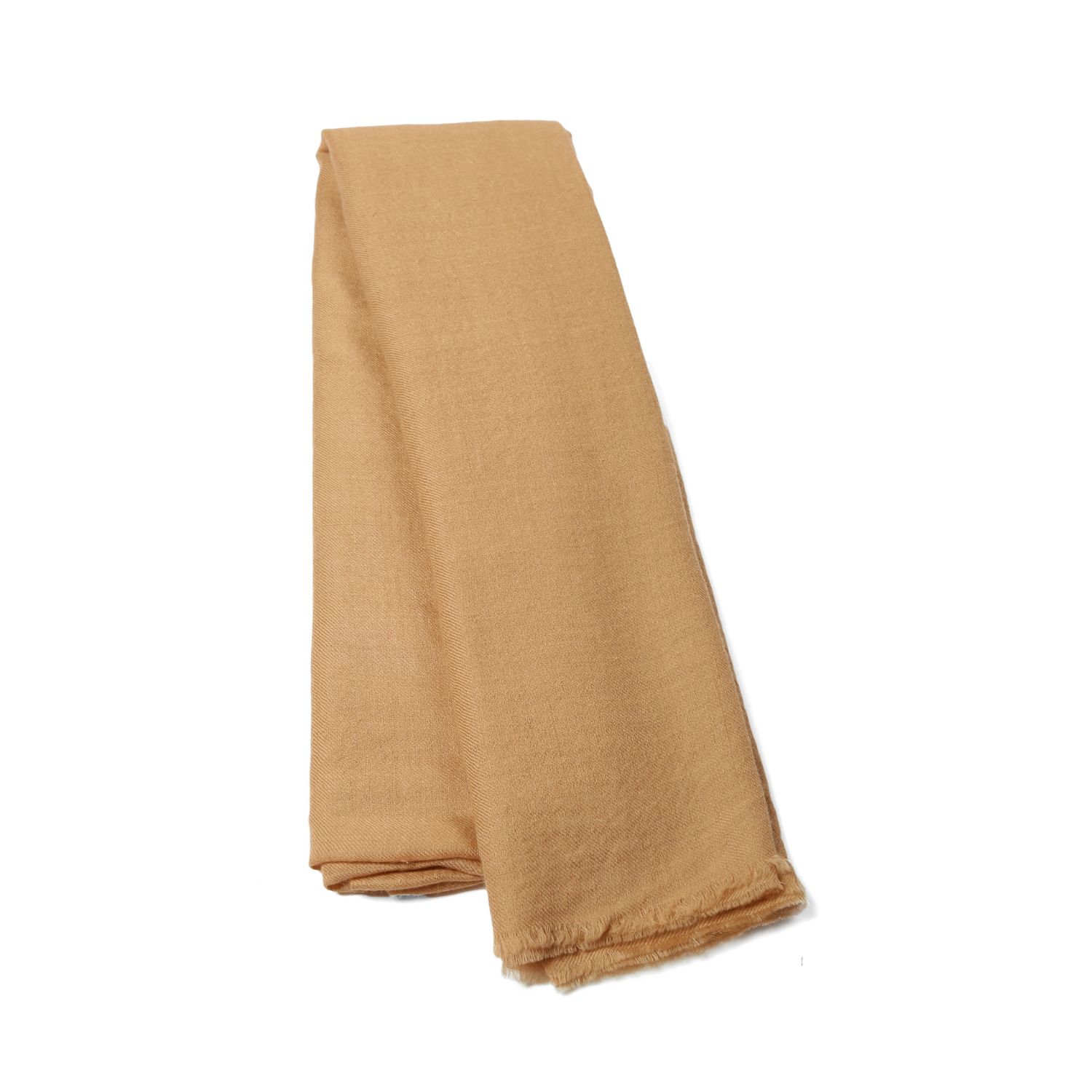 Women’s Neutrals / Brown Handmade Classic Camel Cashmere Scarf Heritagemoda