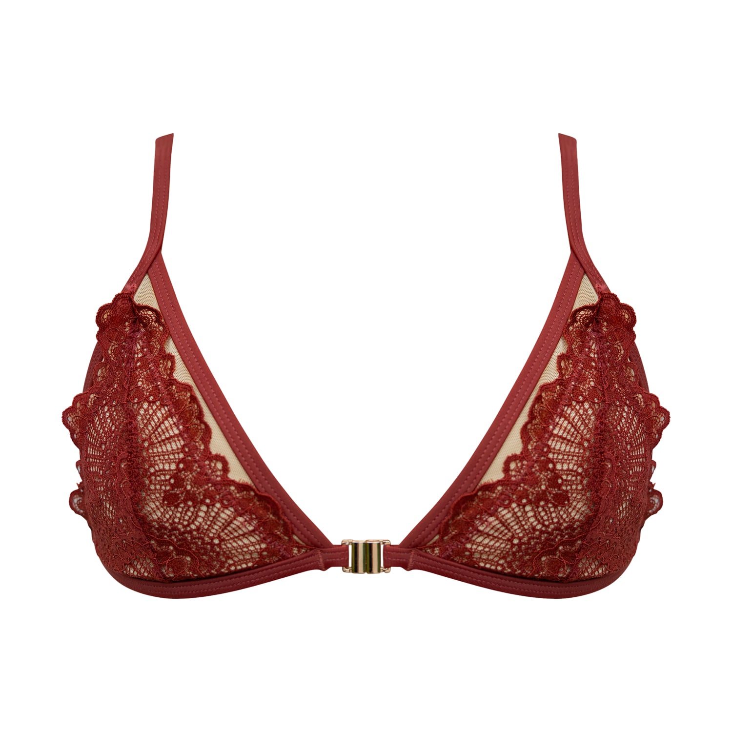 Ivy Swimwear Women's Bianca In Red Lace Top