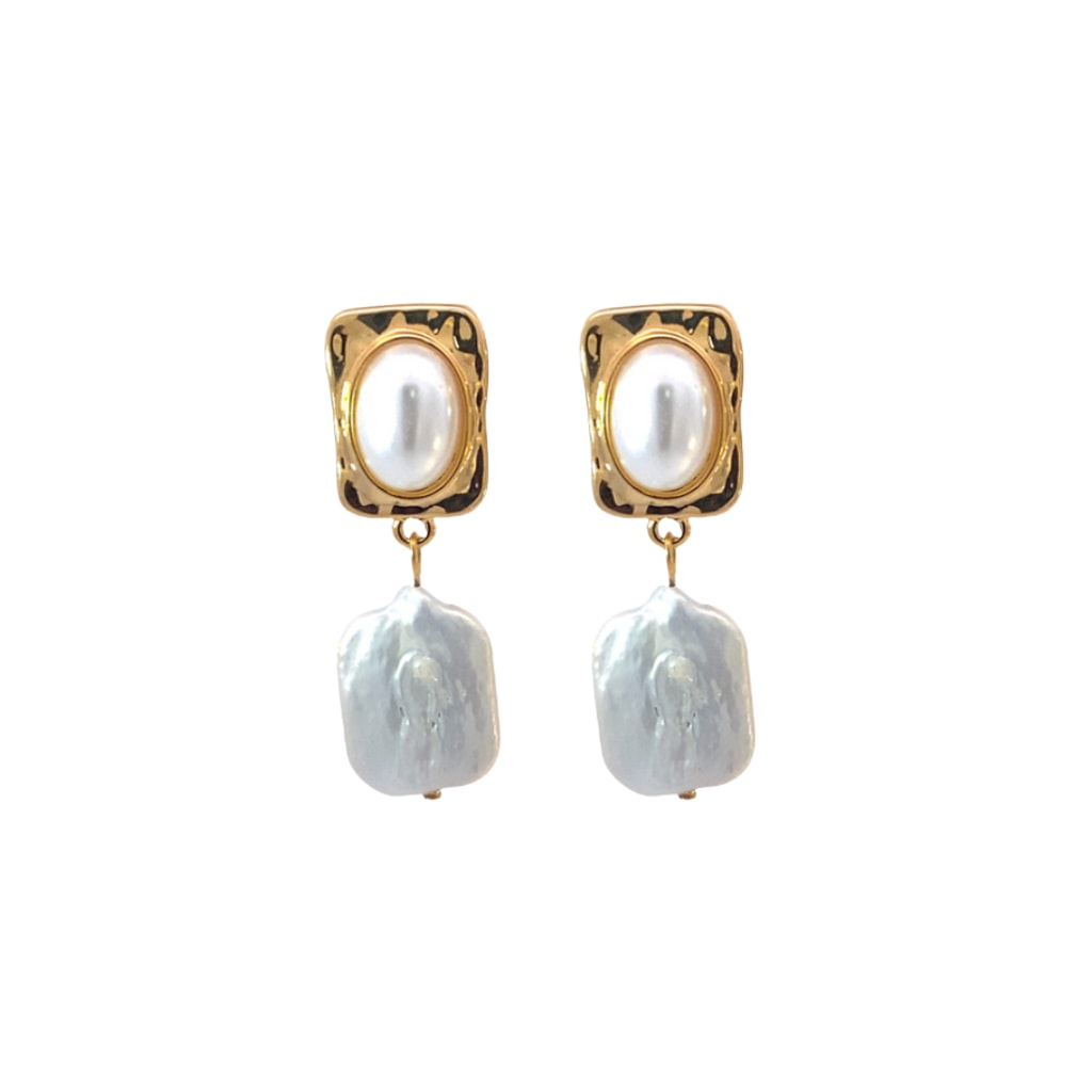 Women’s Gold Mallorca Pearl Drop Earrings Jordan Road Jewelry