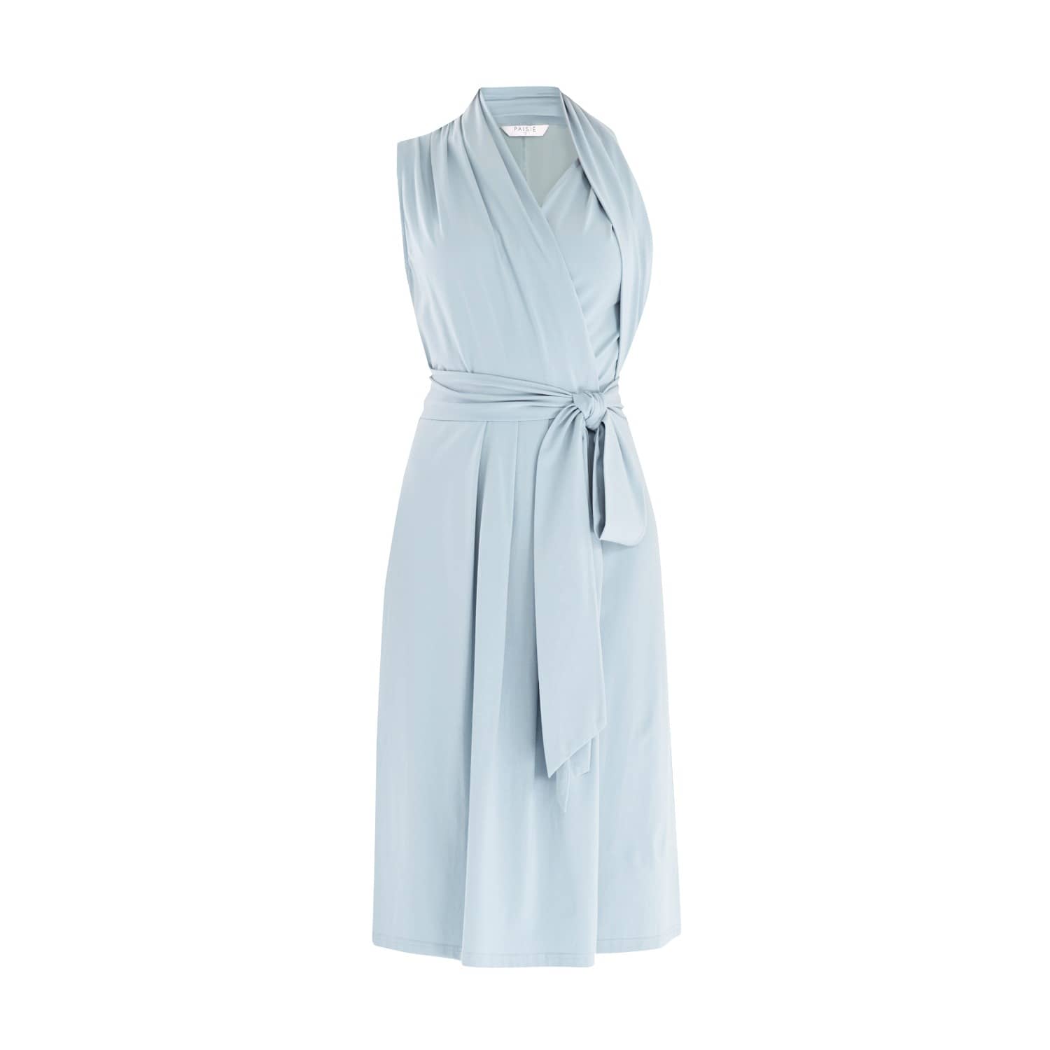 shawl collar wrap dress