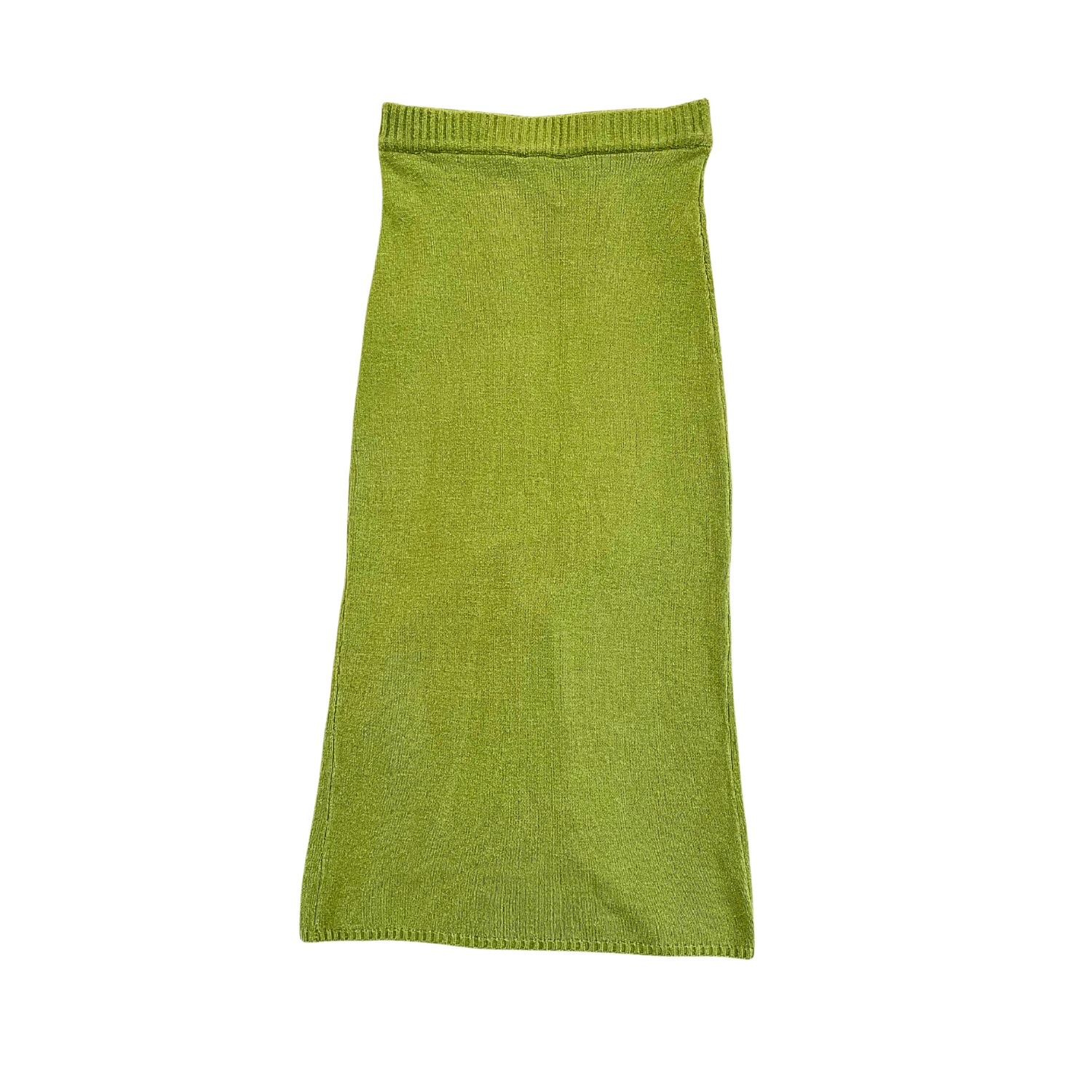 Pink Haley Kimberly Back Split Knit Skirt And Bralette Top Matching Set Lime Green In Green