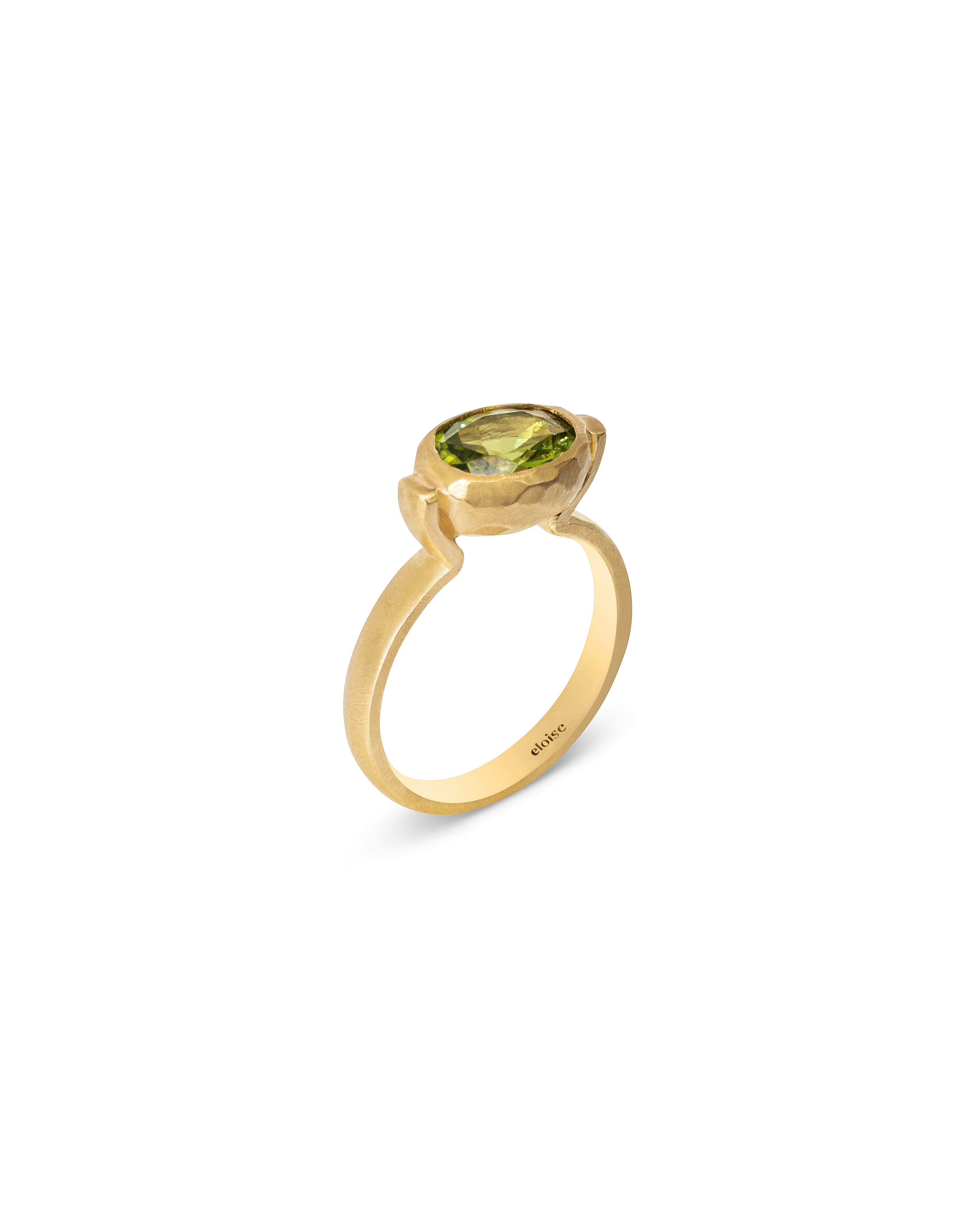 Eloise Jewelry Women's Ellipse Ring Green Peridot In Green