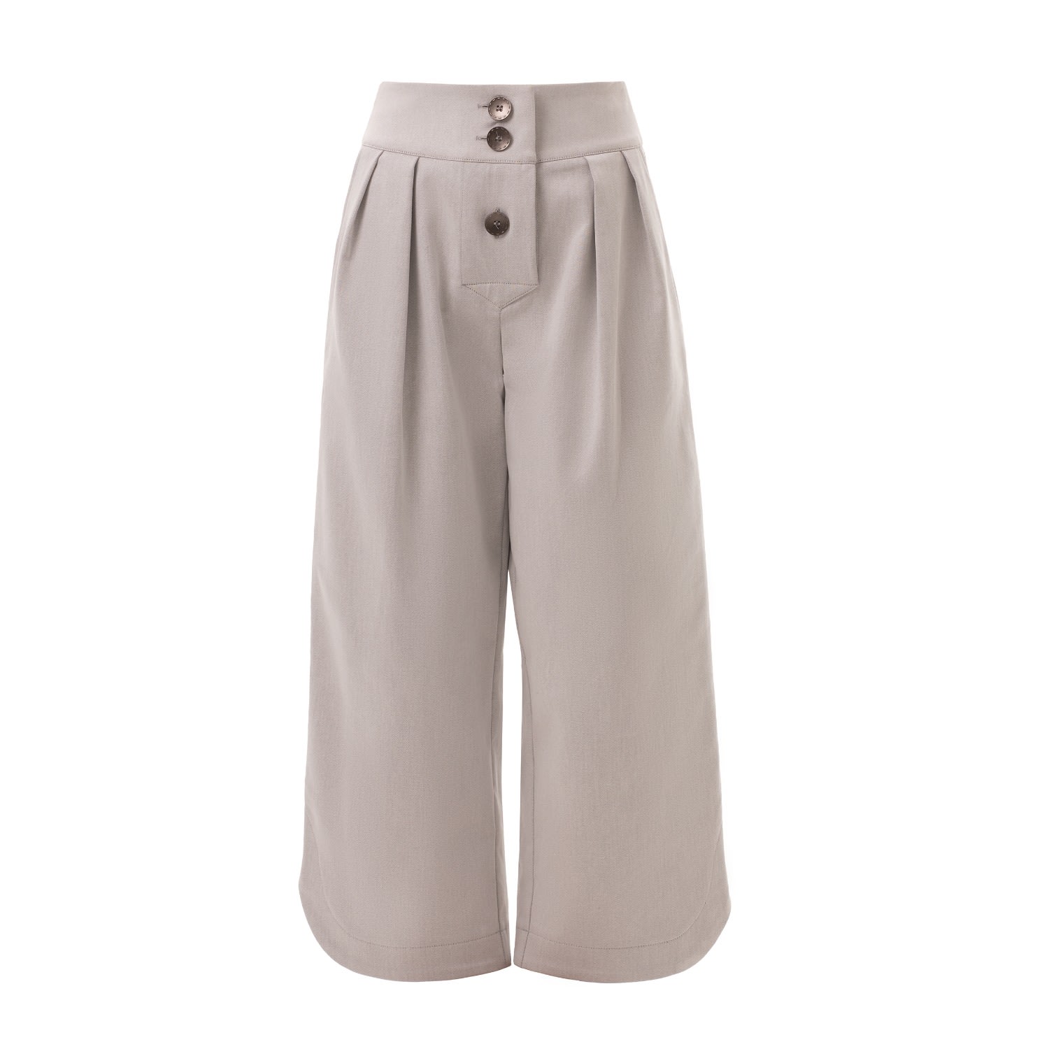 Women’s Light Grey Denim Wide Culottes Extra Small Julia Allert