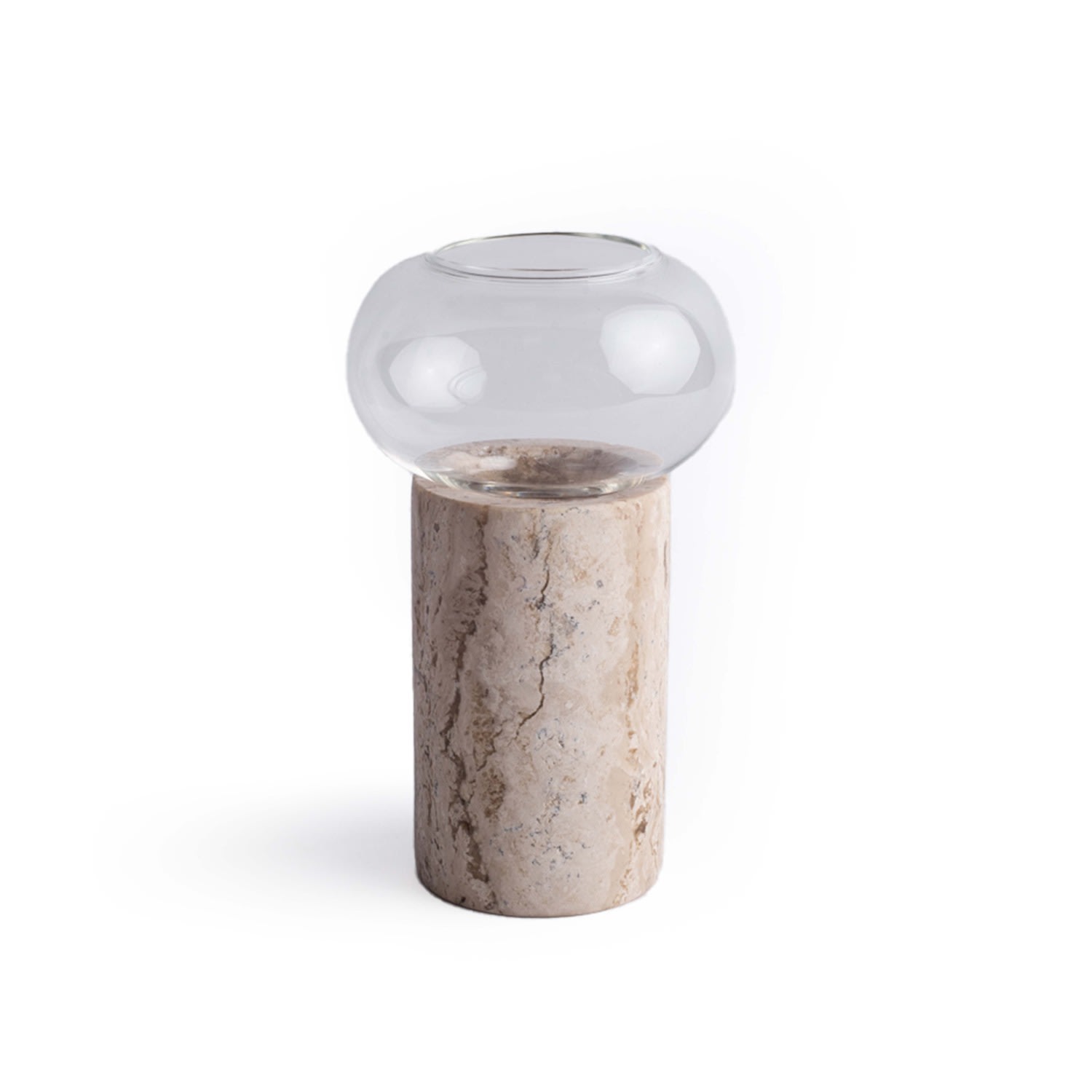 Neutrals Soliflor Bubble Vase Travertine And Jacob