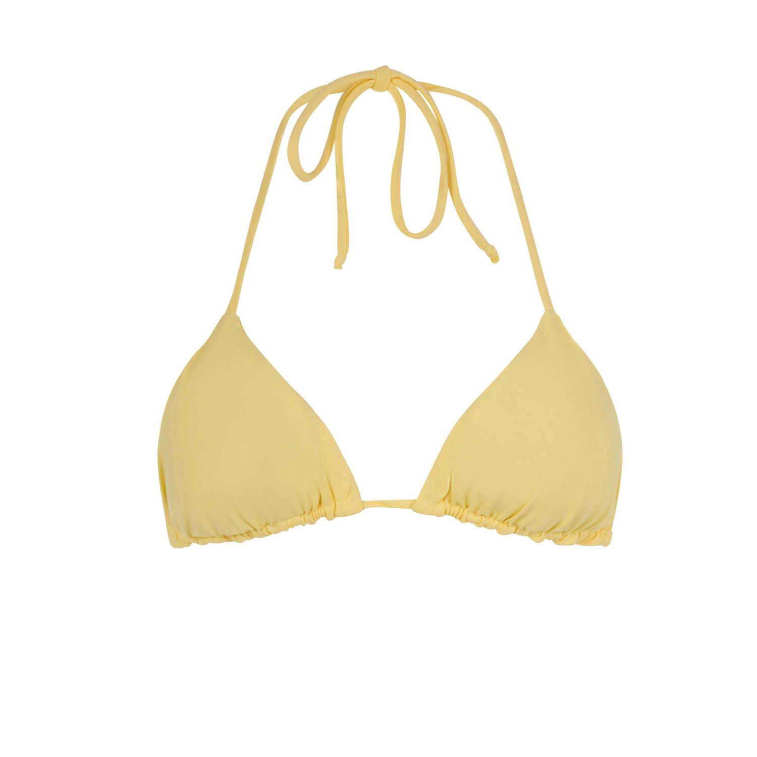 Acuarela Brand Women's Rio Butter Yellow Triangle Bikini Top In Yellow