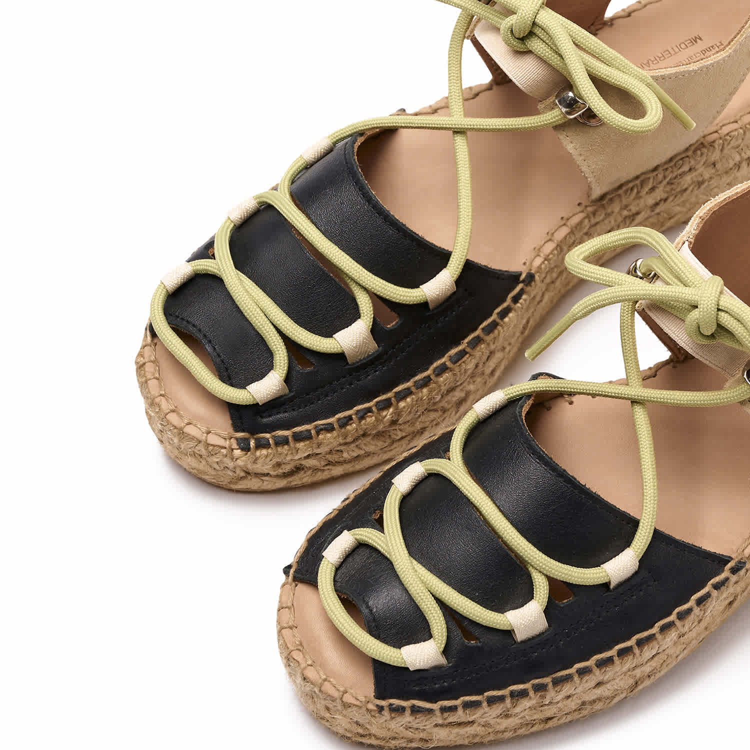 Naguisa ● Cima Single Gold Ecru【 残りわずか】 Naguisa Espadrilles - Cima Black-Ecru | Naguisa | Wolf & Badger