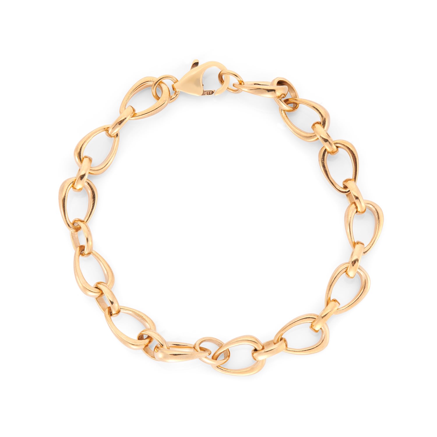 Women’s Egerton Gold Vermeil Raindrop Link Bracelet | Auree Jewellery