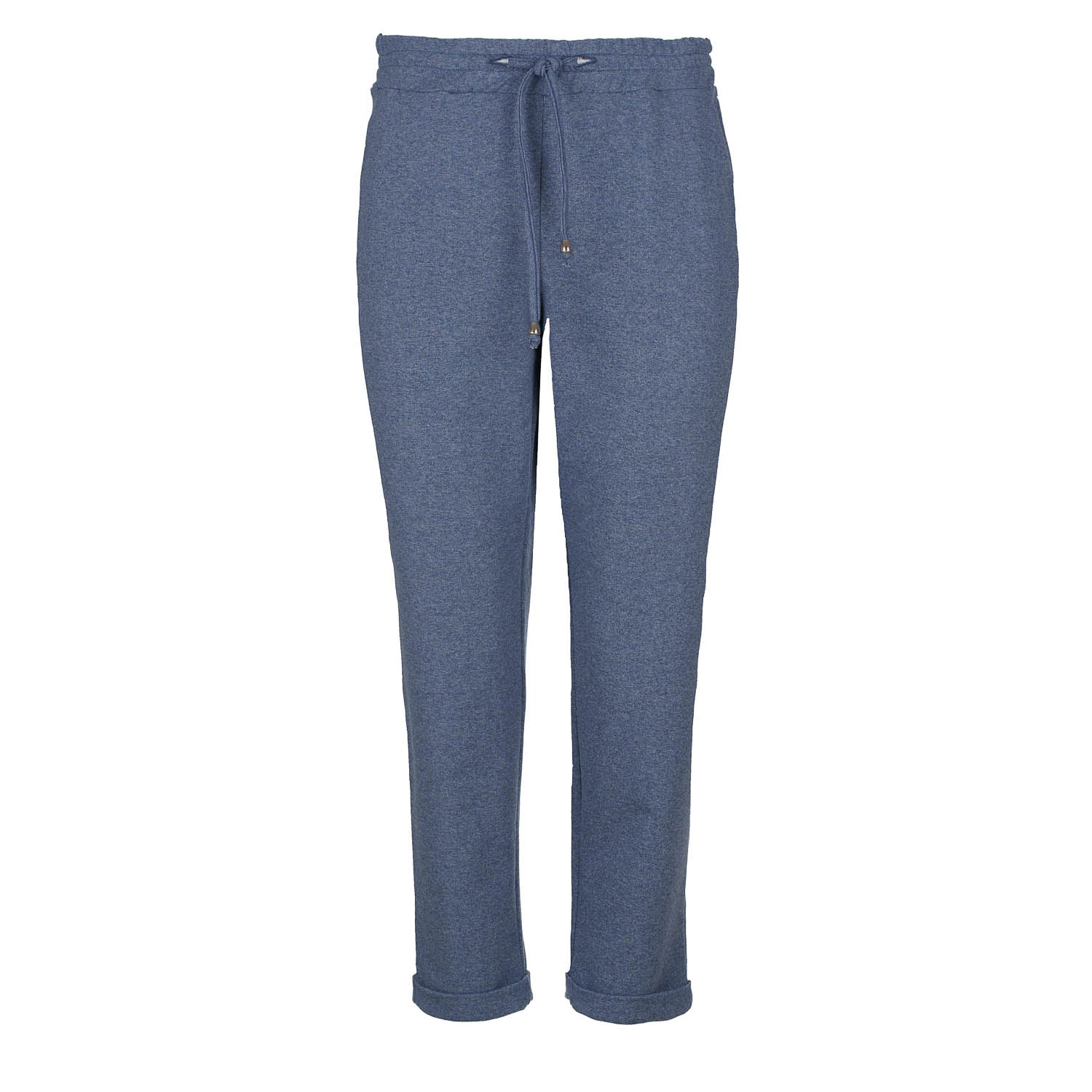 Women’s Blue Indigo Mlange Cropped Sweatpants Small Conquista