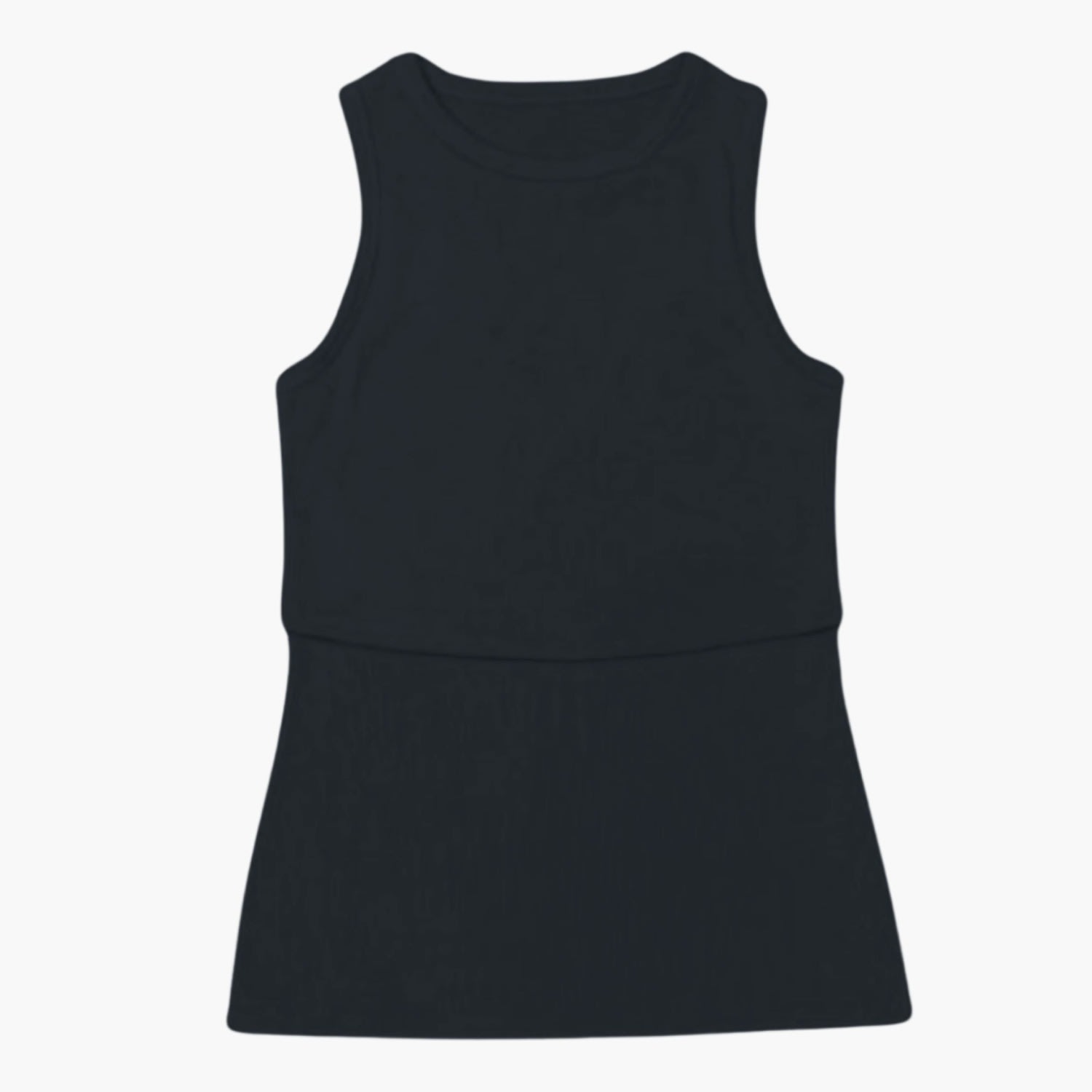 The Bshirt Women's Bshirt Nursing Rib Racer Vest In Black In Black