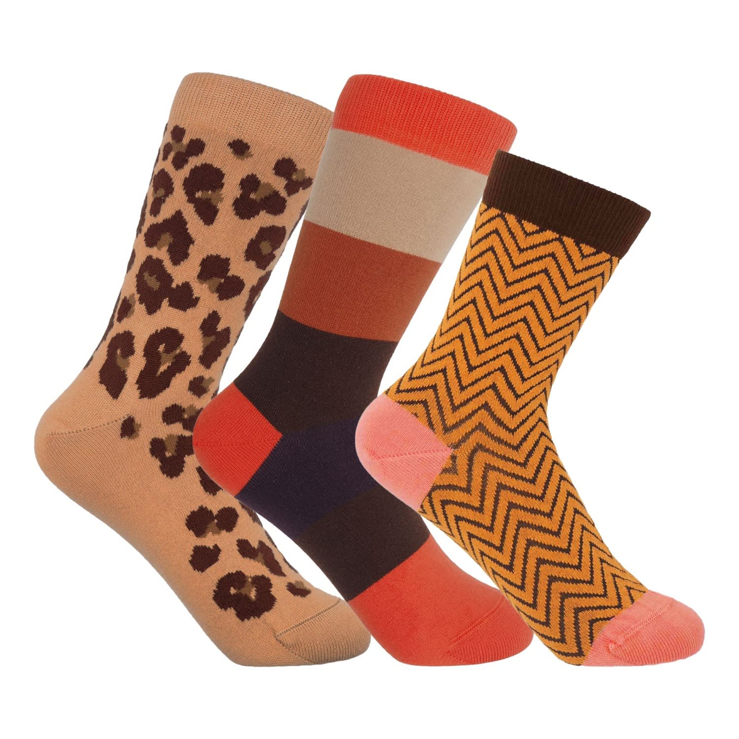 Peper Harow - Made In England Women's Socks Bundle - Brown In Brown