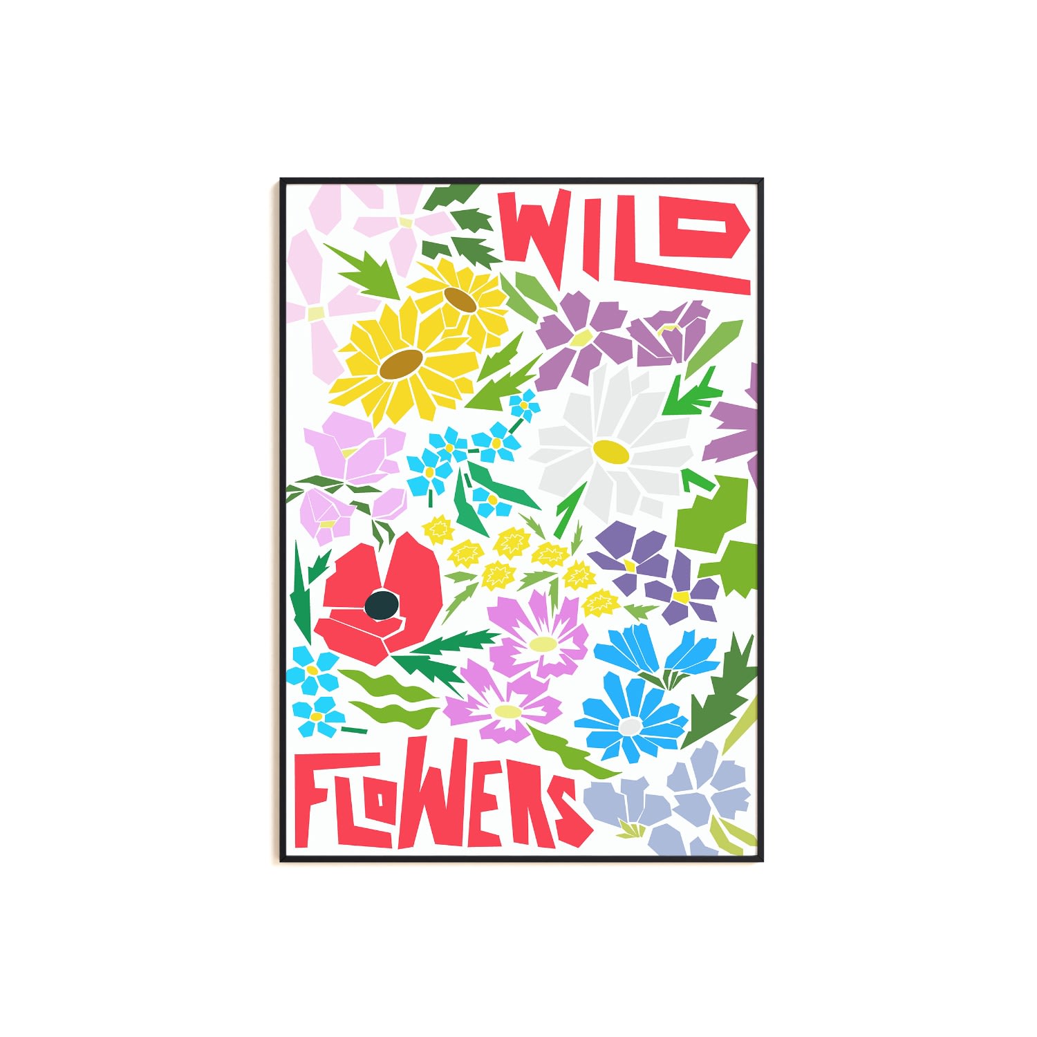 Wildflowers Art Print - A3 Natalie Cass Art