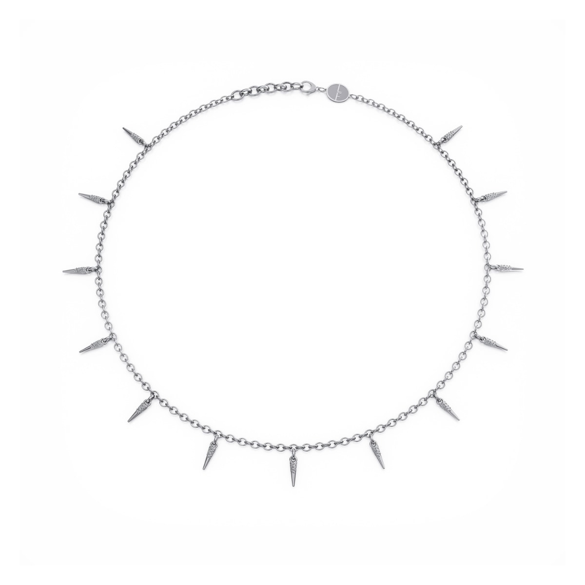 Linda Fiore Women's Horn Necklace Sterling Silver