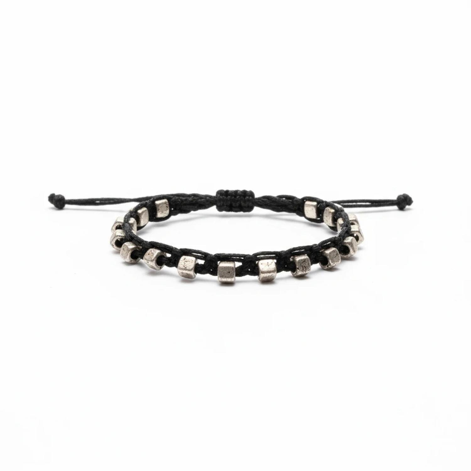 By Virgo Women's Black / Silver Ravon Bracelet In Metallic