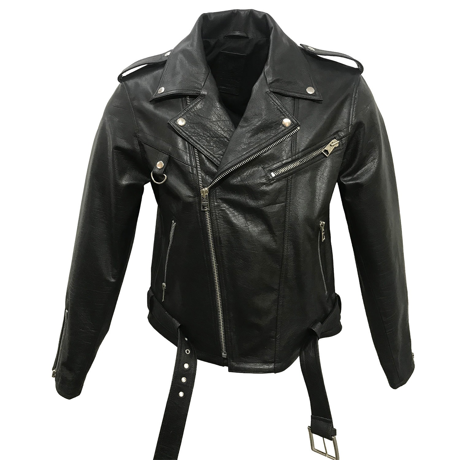 Men’s Skull Biker - Black Small Zasta Studio