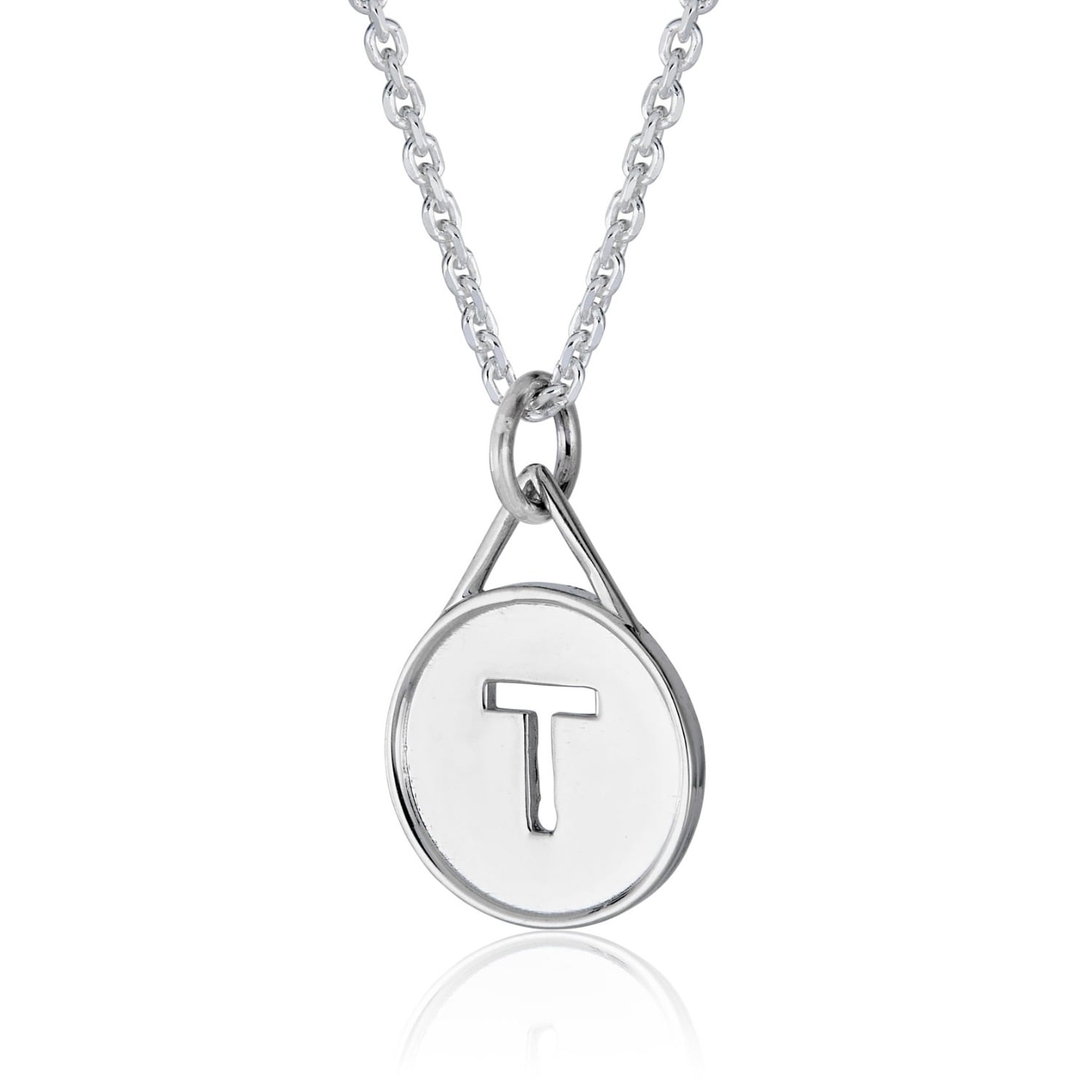Cartography Men's No We Without The T - Trans Ally Necklace In Sterling Silver