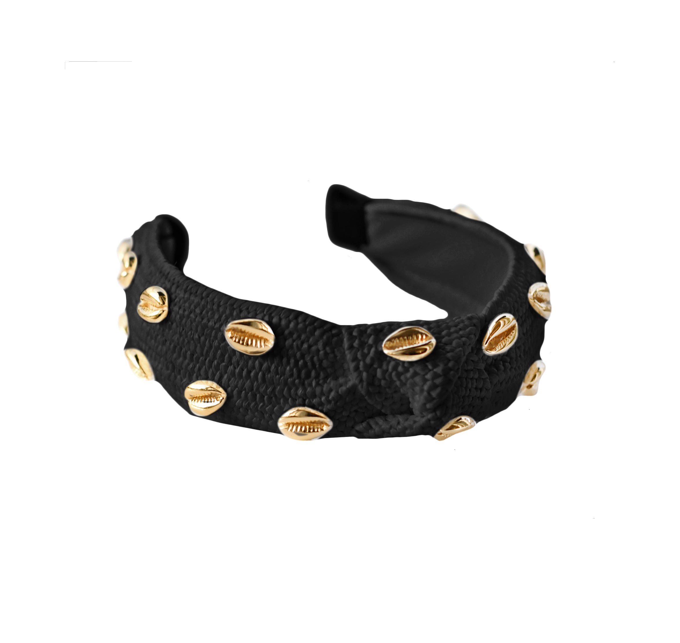 Women’s Shell Confetti Headband - Black One Size Adriana Pappas Designs