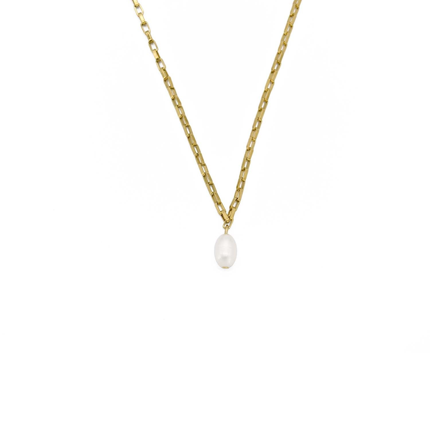 Adiba Women's Gold / White Calandiva Handmade Necklace