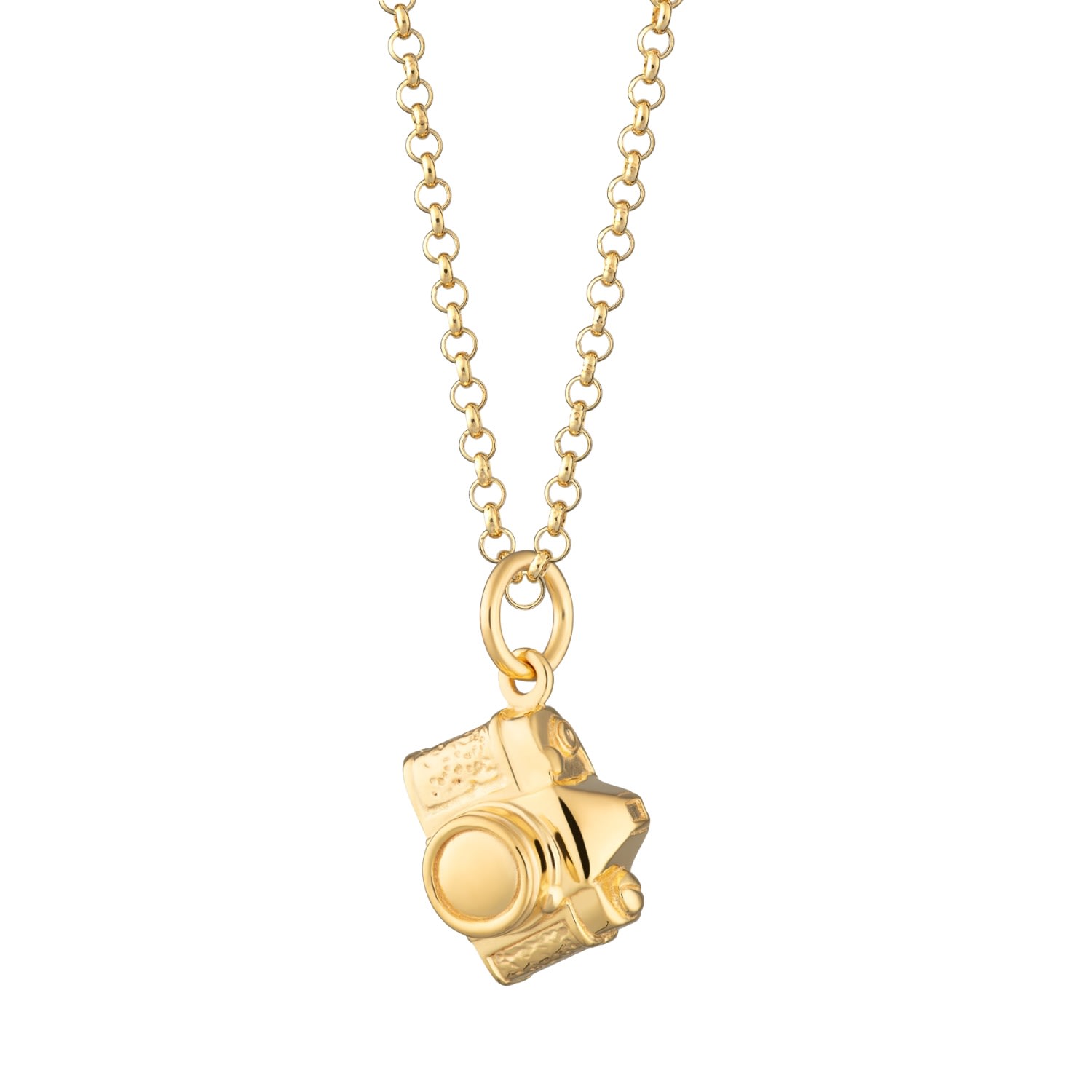 Women’s Gold Plated Vintage Camera Necklace Lily Charmed