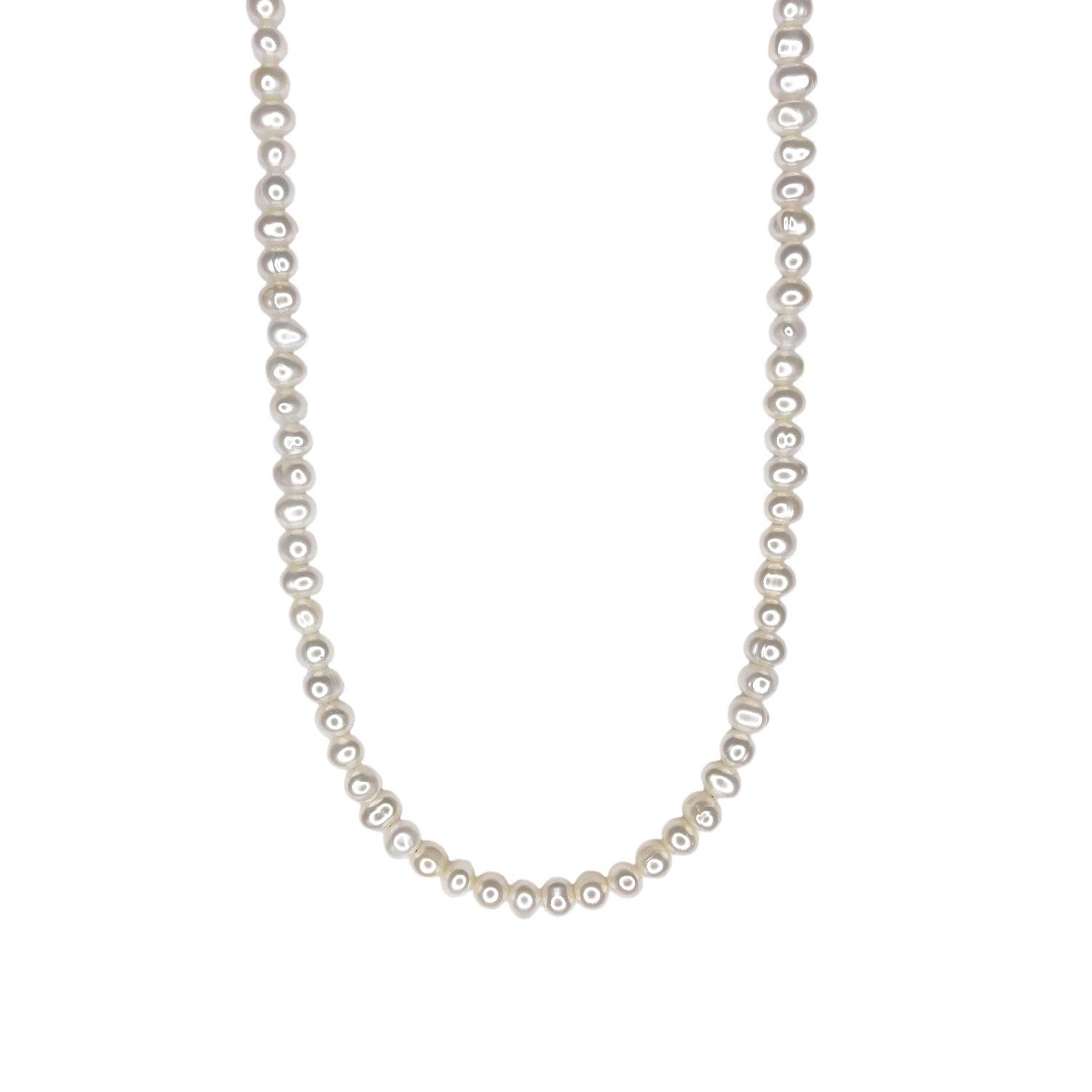 Men’s Silver Pearl Necklace Mhart