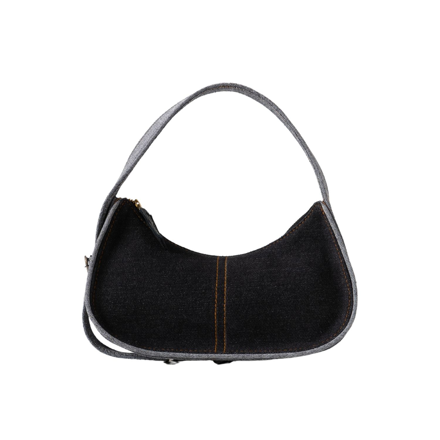 Up-fuse Women's The Year Two Thousand Shoulder Bag - Black Denim In Black