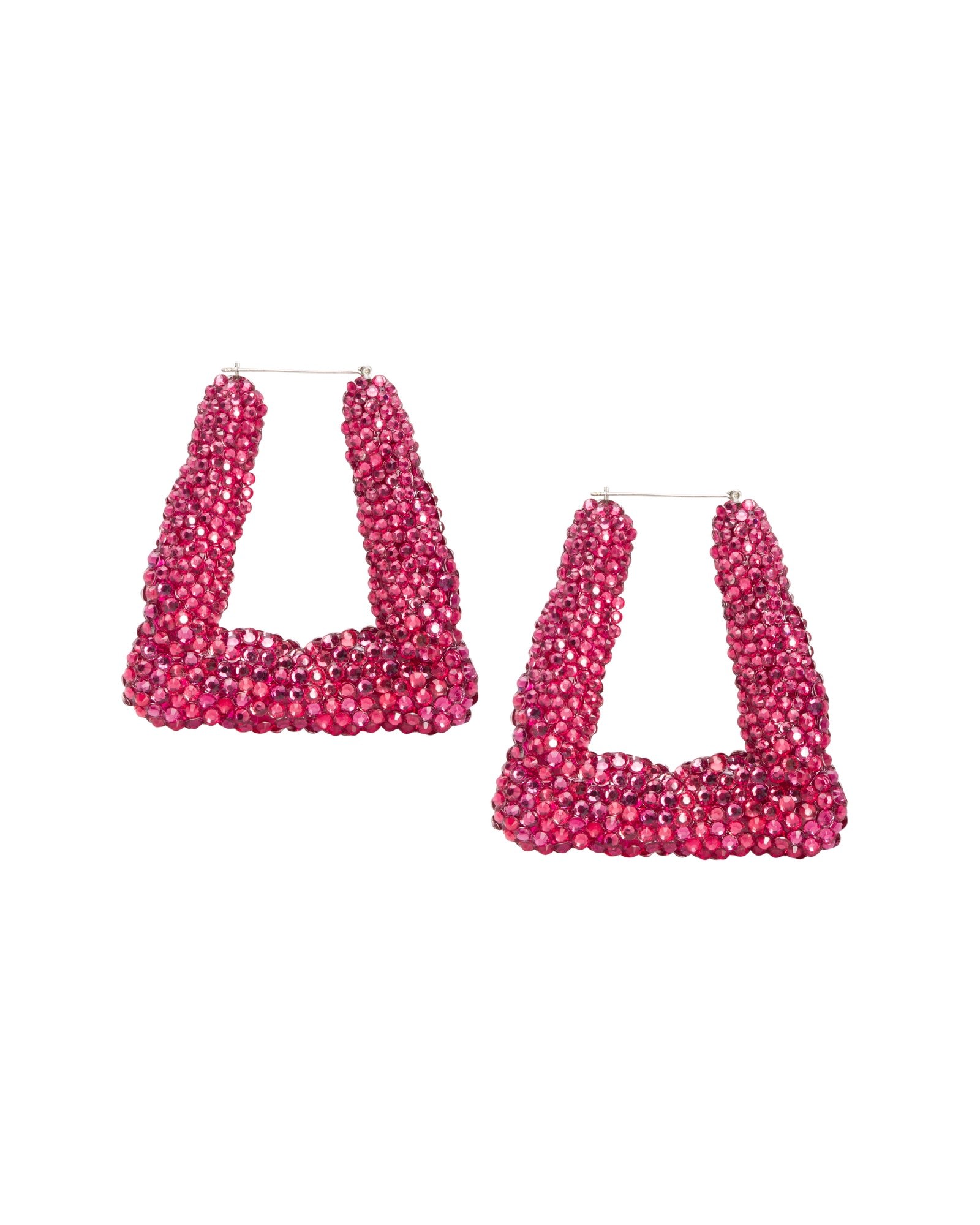 Women’s Pink / Purple Boogie Down Rhinestone Earrings - Magenta - Limited Edition Meghan Fabulous